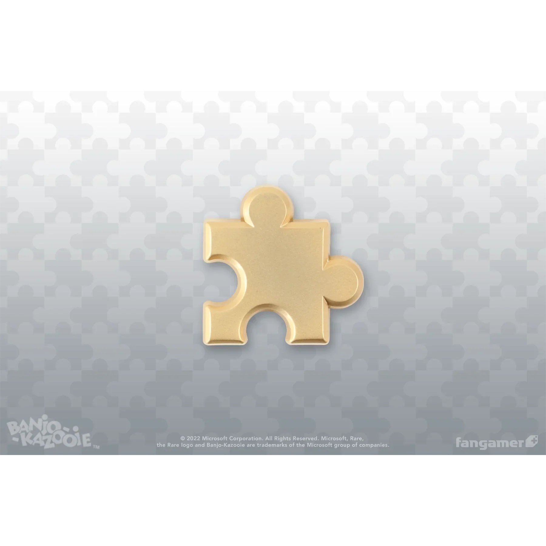 Banjo-Kazooie Golden Jiggy Puzzle Piece Pin - by Jon Kay - Fangamer - Image 2