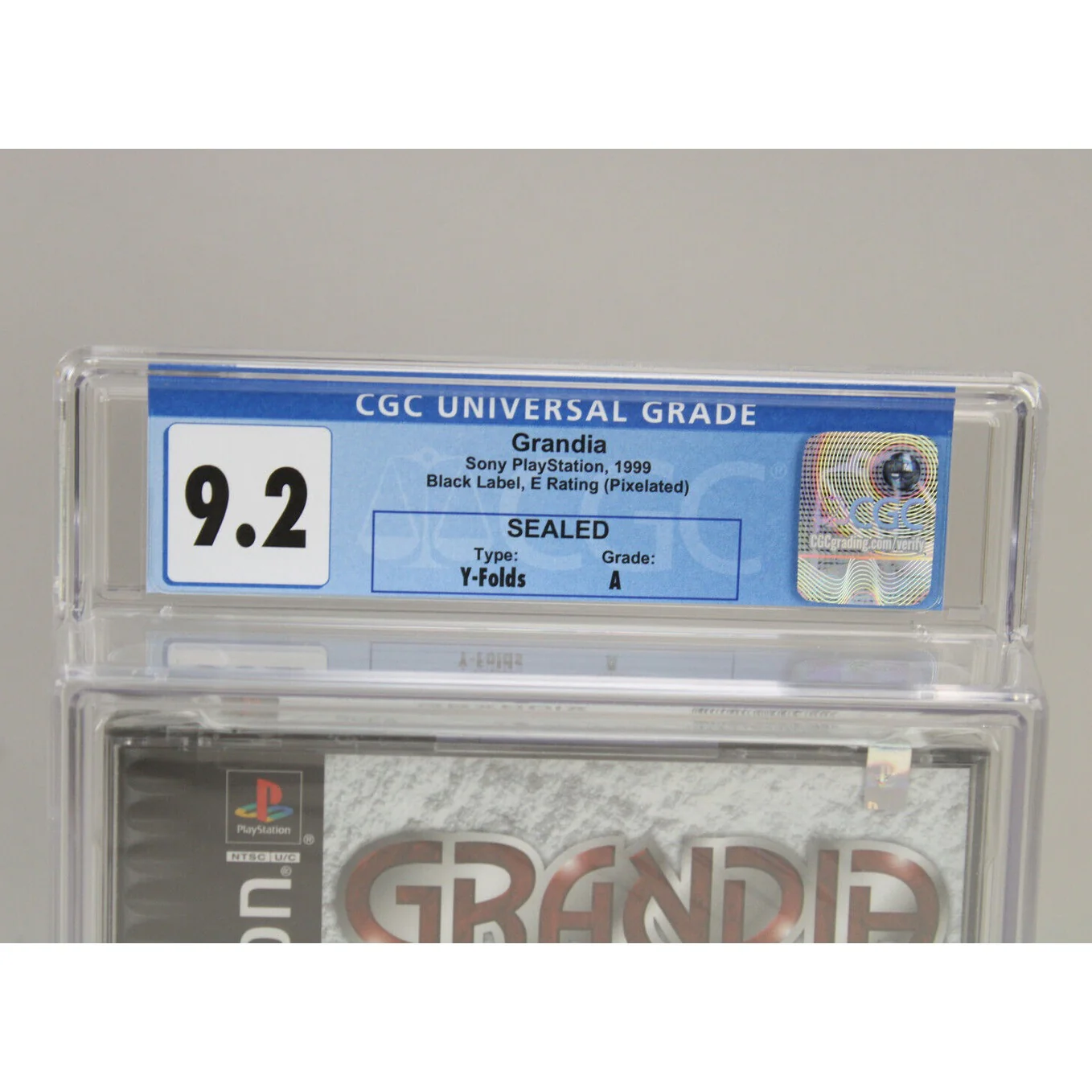 Grandia Sony PlayStation PS1 PSX 1999 Black Label New Sealed CGC Graded 9.2 A - Image 2