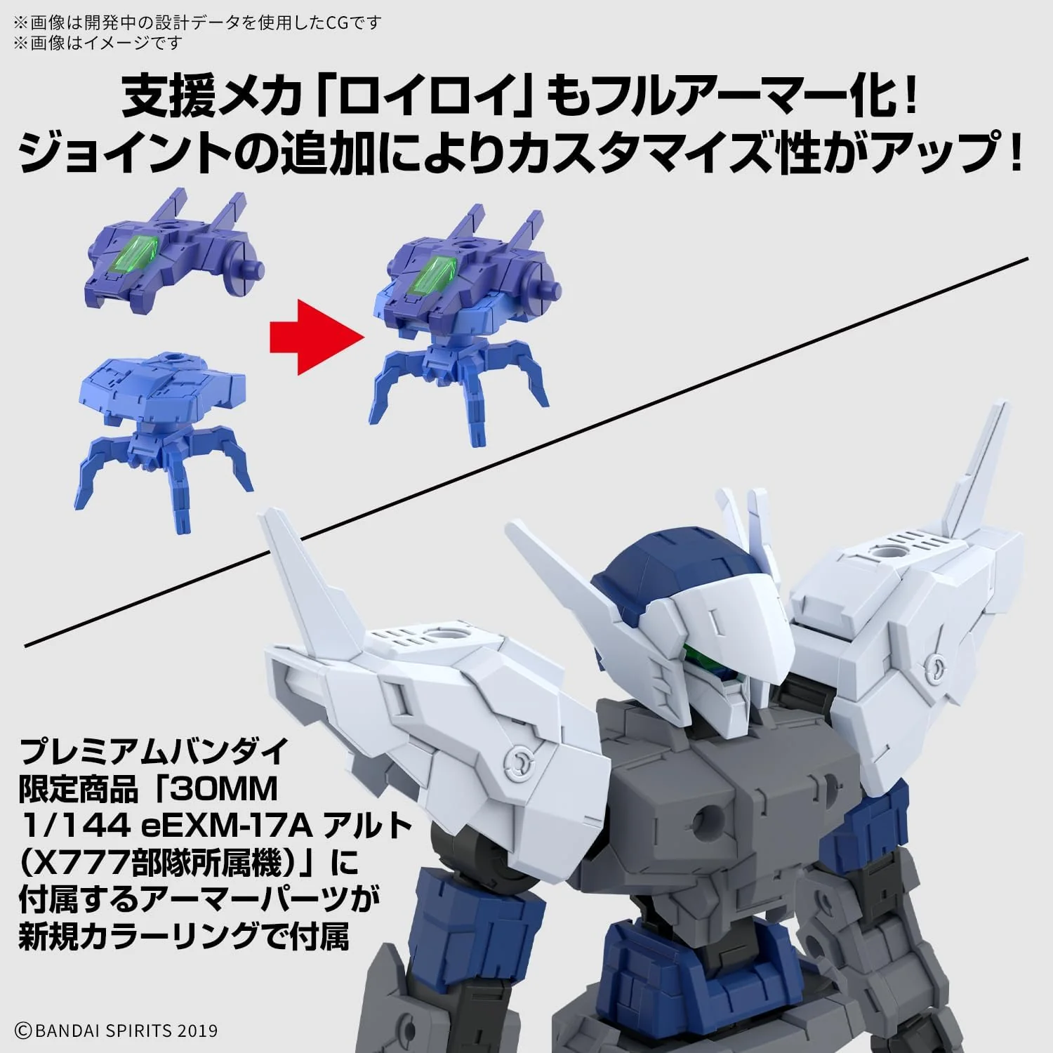 30 Minutes Missions eEXM-17FA Full Armor Alto 1/144 Scale Model Kit - Bandai Spirits - Image 6