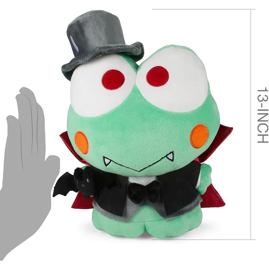 Hello Kitty and Friends Keroppi Dracula 13" Plush - Kidrobot - Image 9