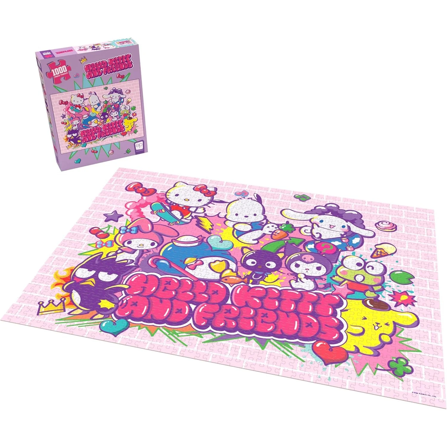 Hello Kitty and Friends Tokyo Skate 1,000 Piece Jigsaw Puzzle - USAopoly - Image 2