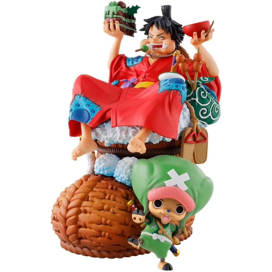 One Piece Monkey D. Luffy & Tony Tony Chopper Holiday Meal Statue Figure - Megahouse - Petitrama DX - Image 2