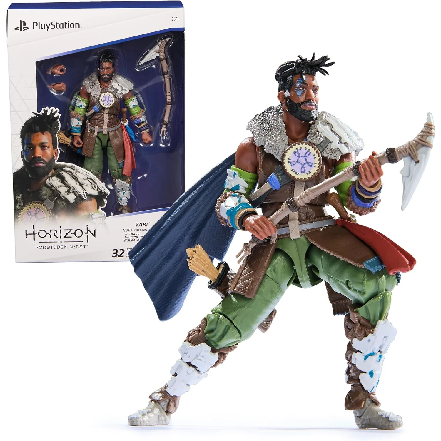 Horizon Forbidden West Varl (Nora Valiant Armor Ver.) 6" Action Figure - Spin Master Ltd. (Shapes Collection)