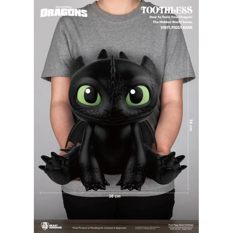 How to Train Your Dragon Toothless Piggy Bank - Beast Kingdom - Image 6