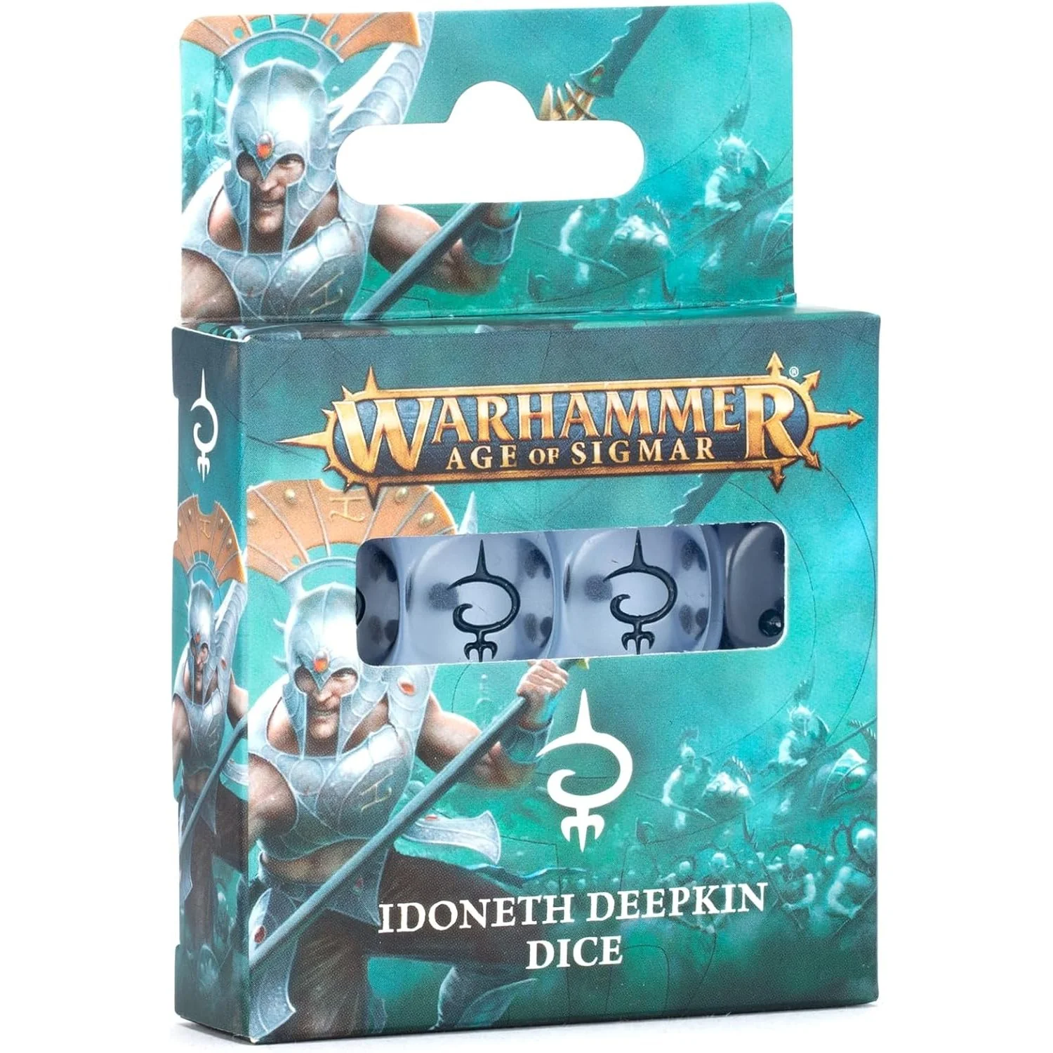 Warhammer: Age of Sigmar Idoneth Deepkin Dice - Set of 16, Frosted Blue, 4th Edition - Games Workshop - Image 2