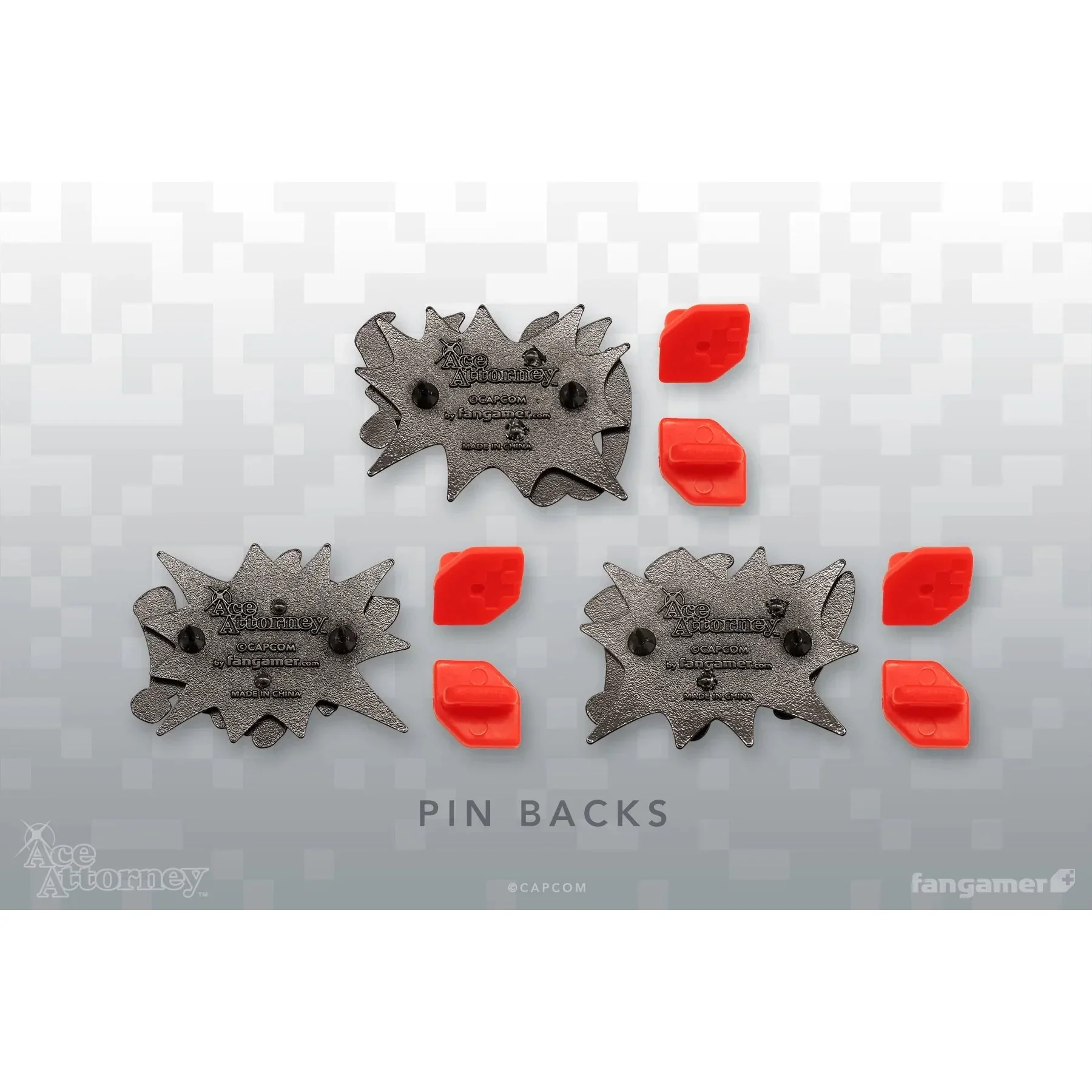 Ace Attorney Interjection! Pin Set - by Jon Kay - Capcom, Fangamer - Image 3