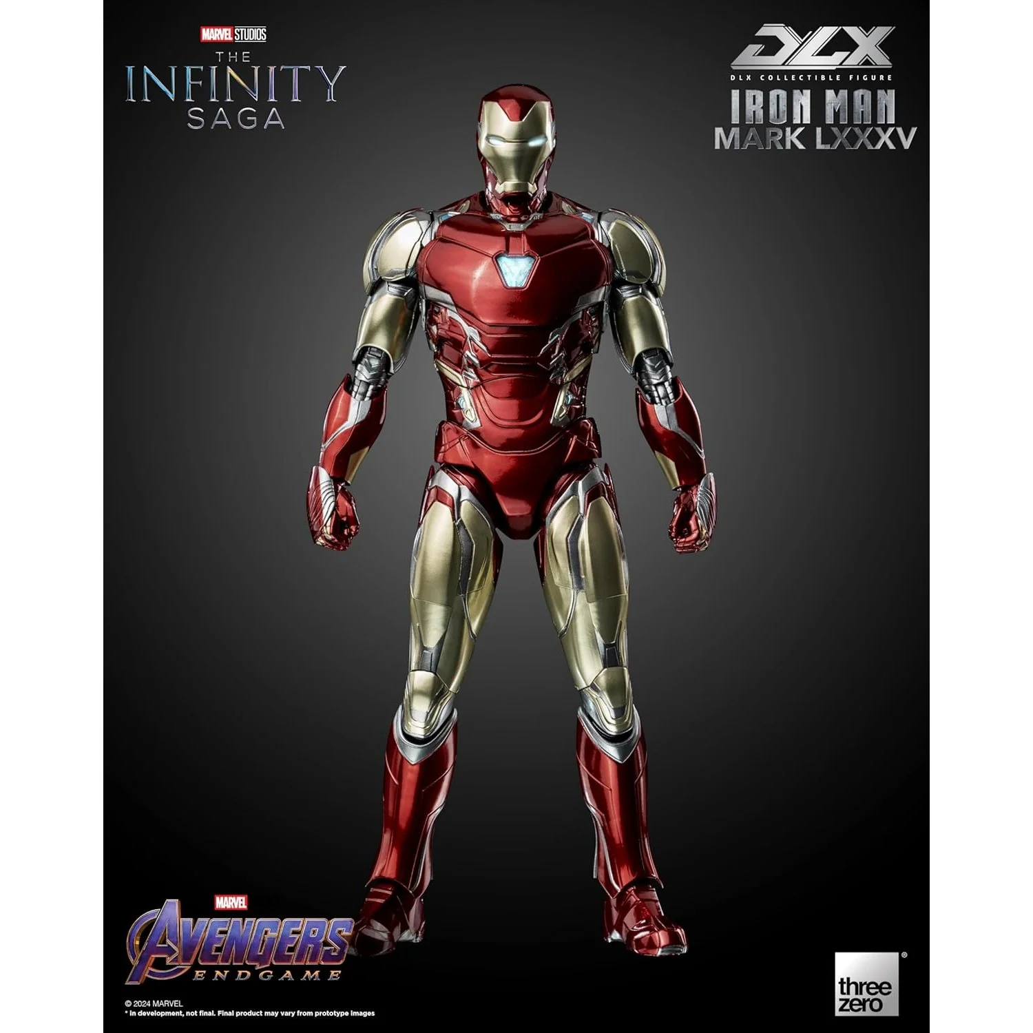 Marvel: The Infinity Saga DLX Iron Man Mark 85 1/12 Scale Action Figure - Threezero - Image 7