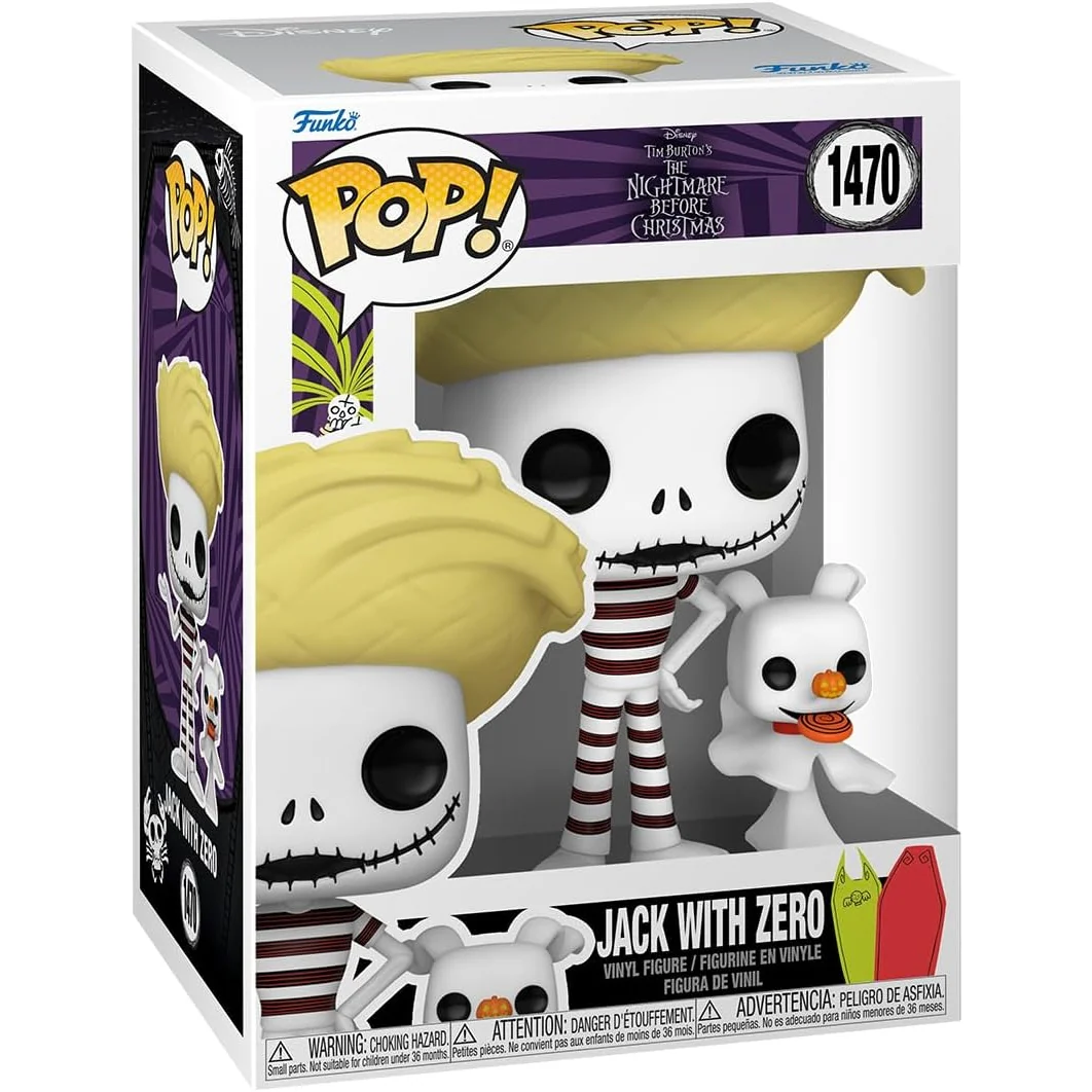 The Nightmare Before Christmas Jack with Zero (Beach) Funko Pop! #1470 - Image 5