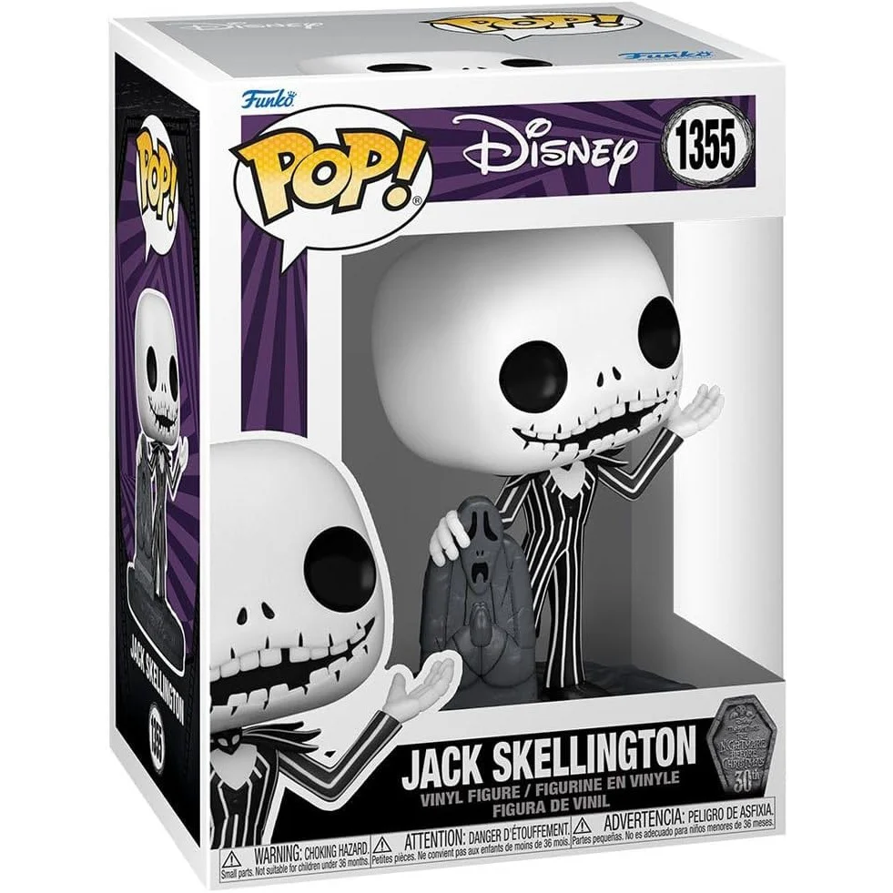 The Nightmare Before Christmas 30th Anniversary Jack Skellington Tombstone Funko Pop! #1355 - Image 2