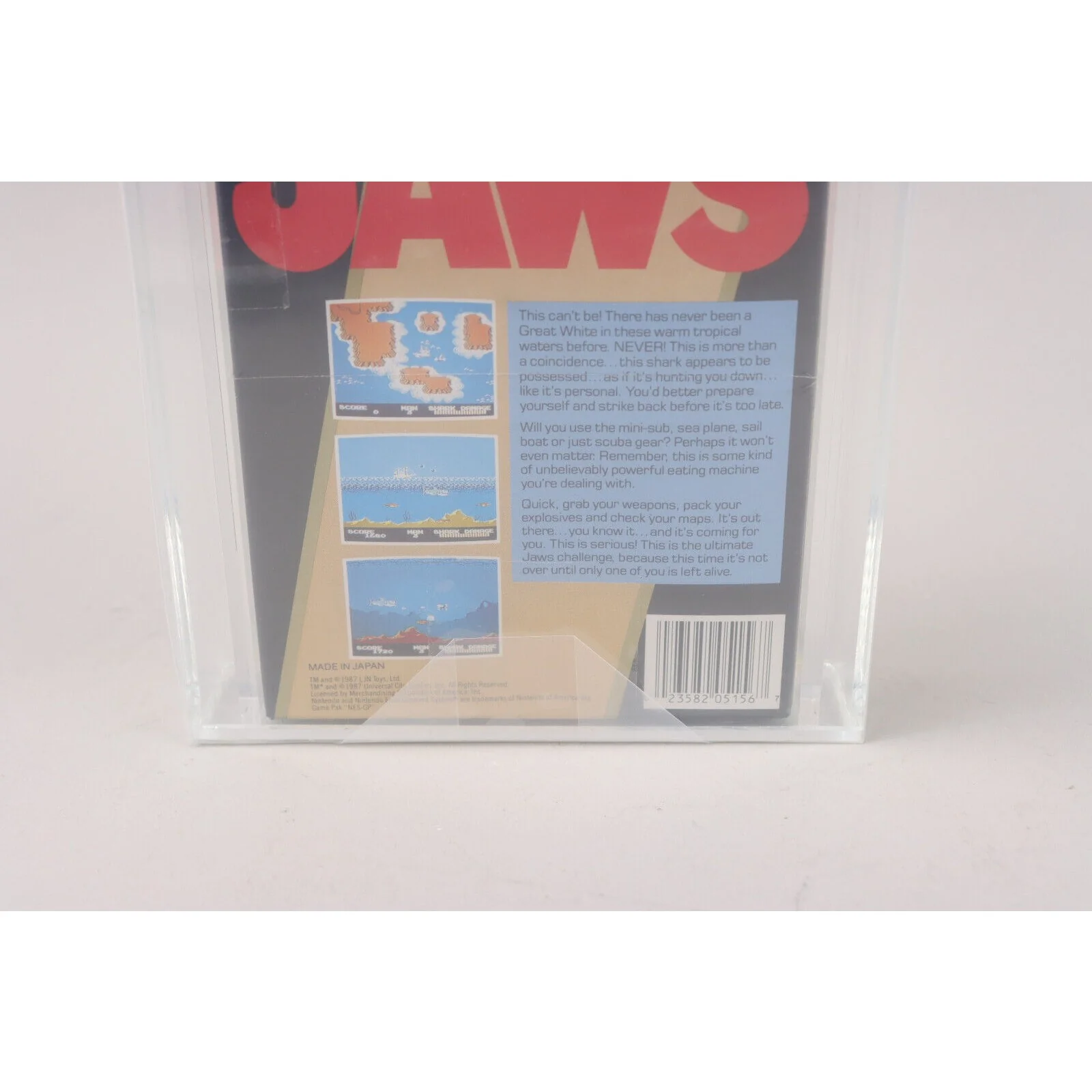 Jaws Nintendo NES 1988 LJN New Factory Sealed VGA Graded 85 NM+ - Image 6