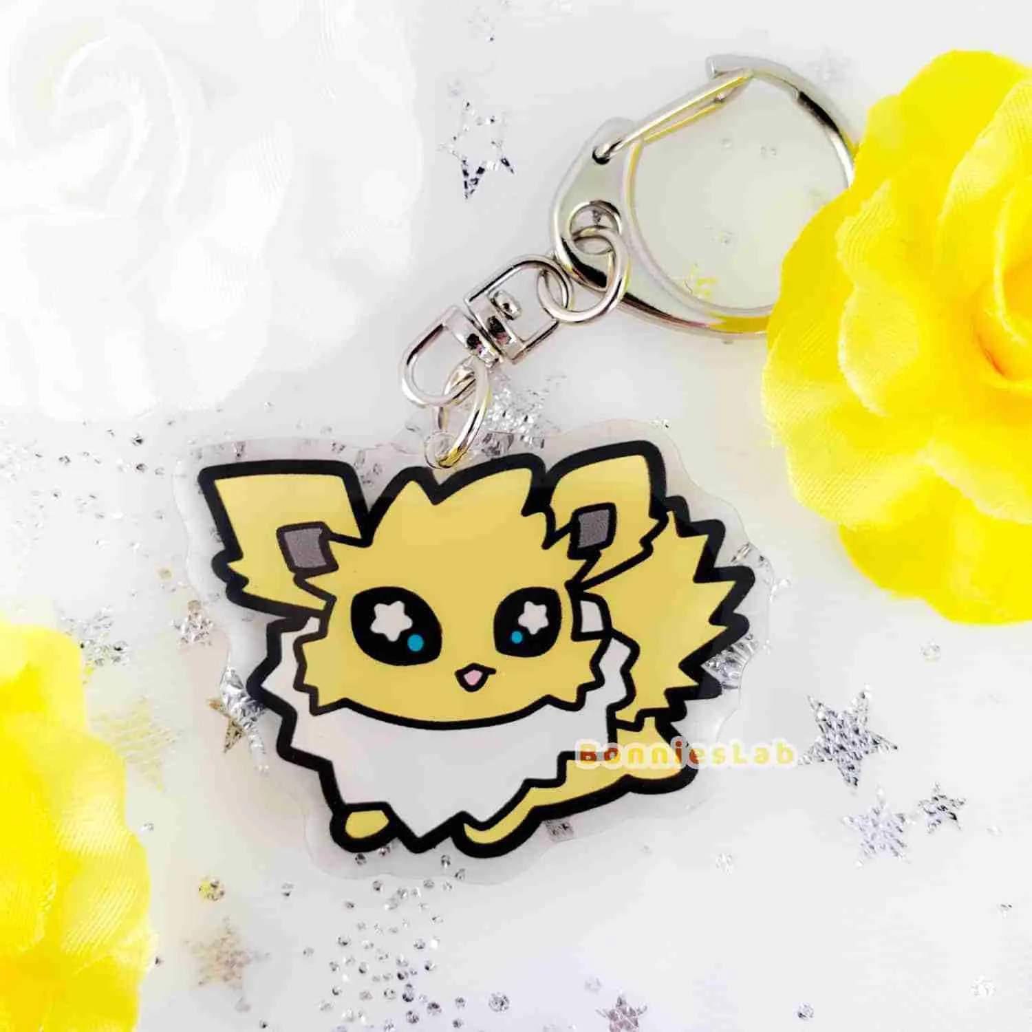 Chibi Jolteon Acrylic Charm - Bonnies Lab - Image 2