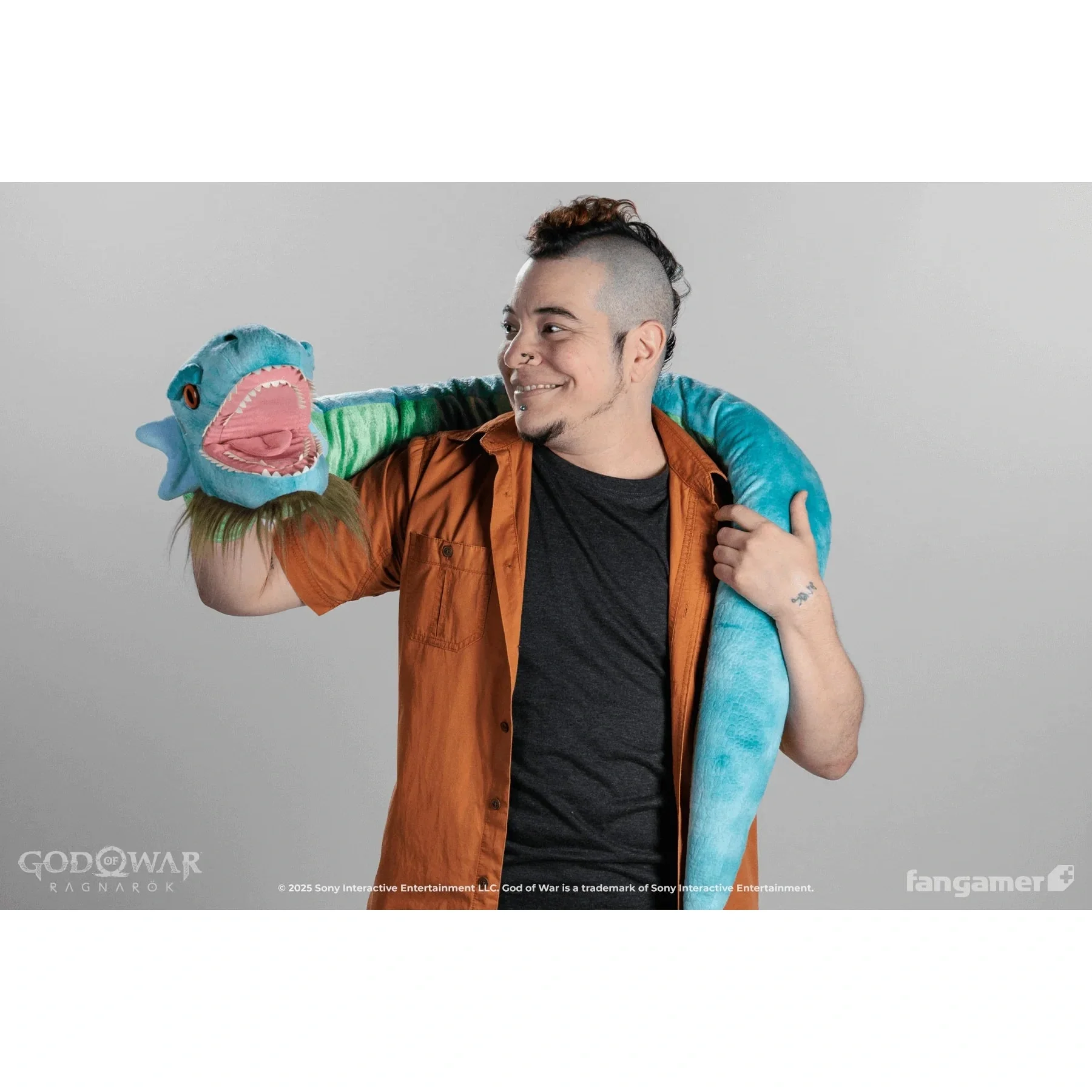 God of War: Ragnarok Jörmungandr Puppet Plush - by JMV - Sony, Fangamer - Image 5