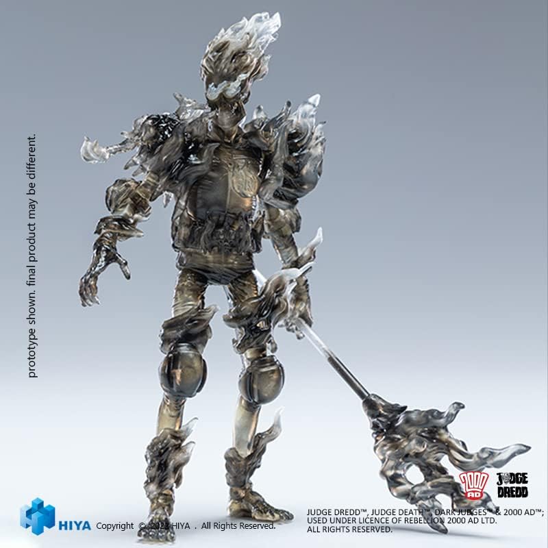 Judge Dredd Judge Fire Black & White Action Figure - Hiya Toys - Previews Exclusive! - Image 4