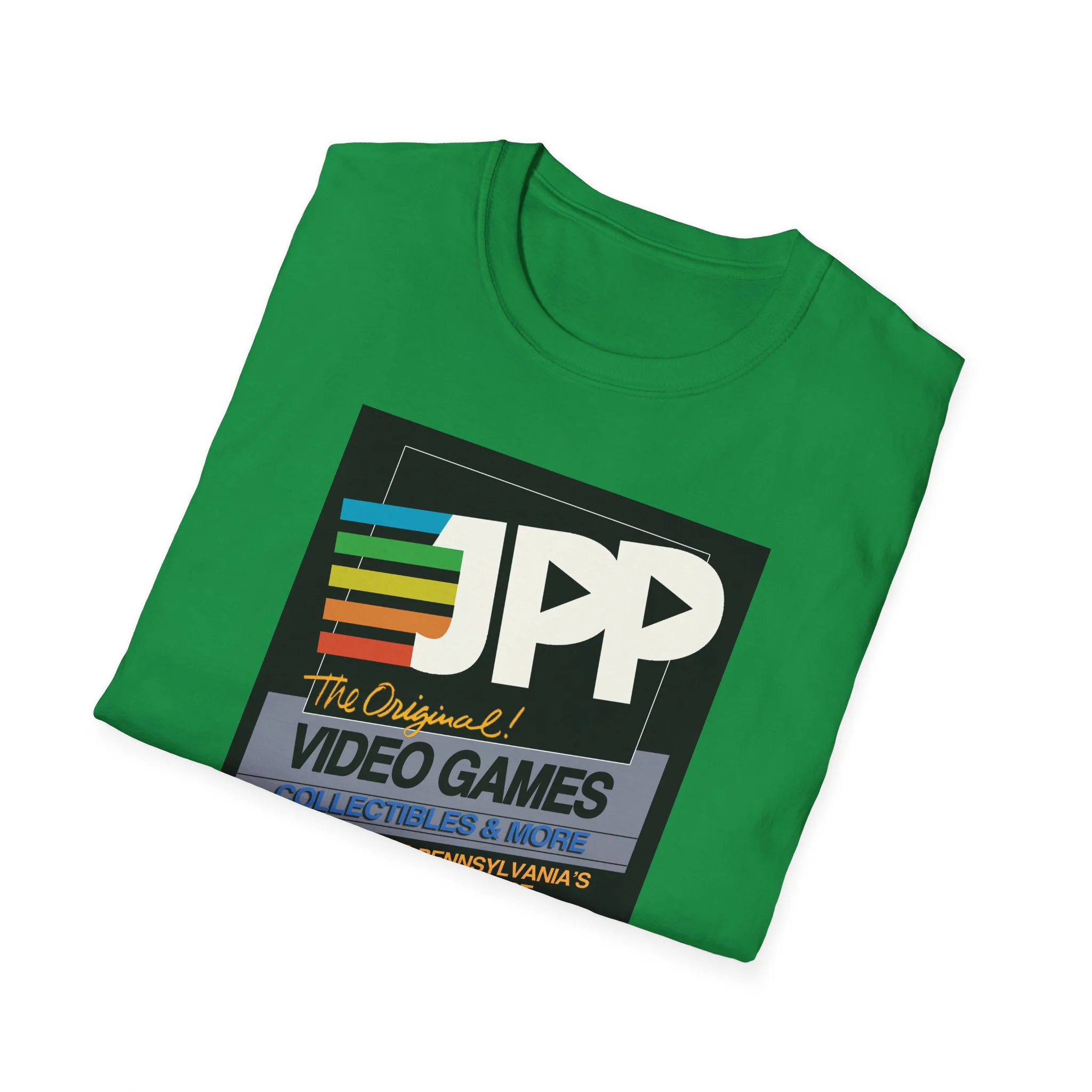 Just Press Play Unisex Softstyle T-Shirt - Black Box - Image 13