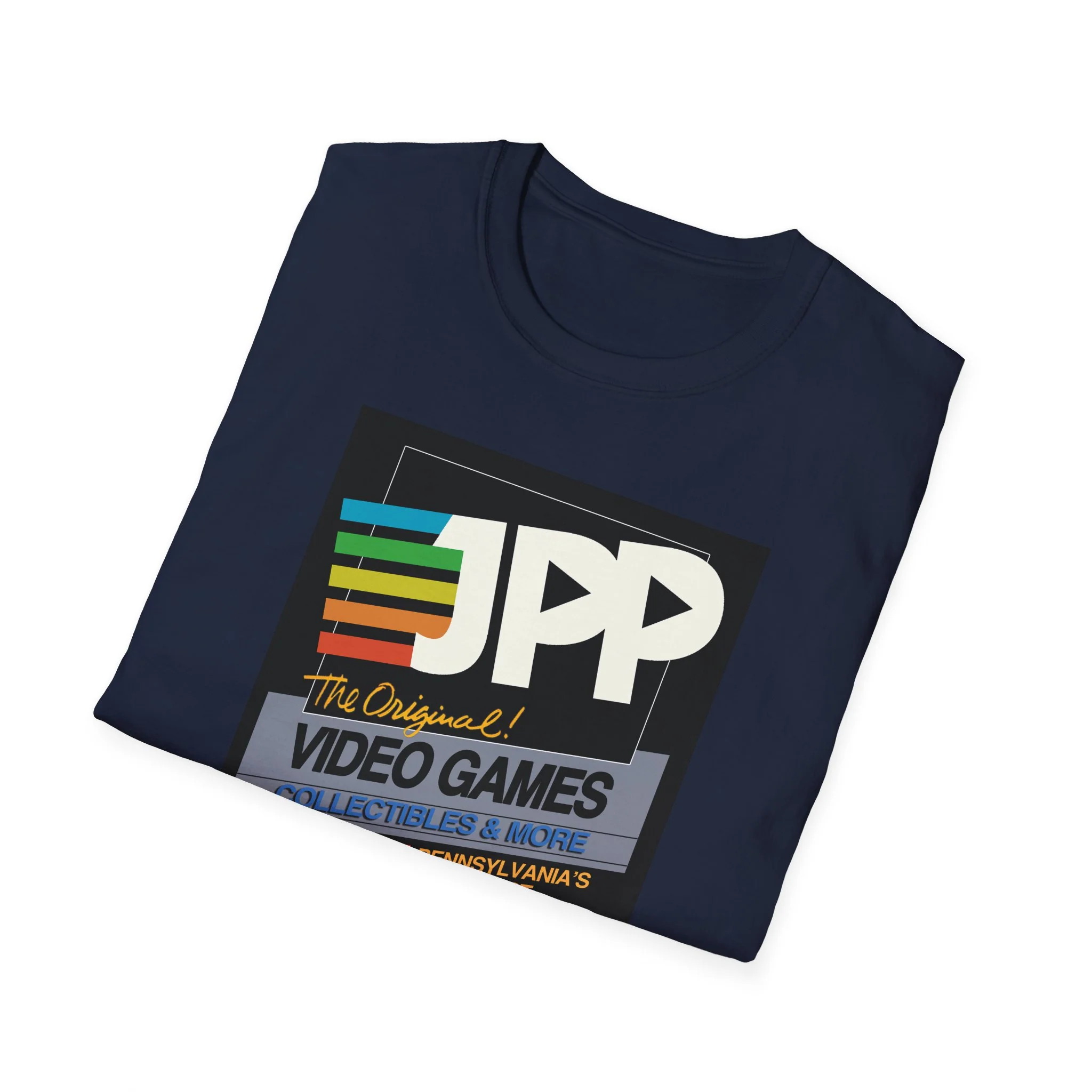 Just Press Play Unisex Softstyle T-Shirt - Black Box - Image 15