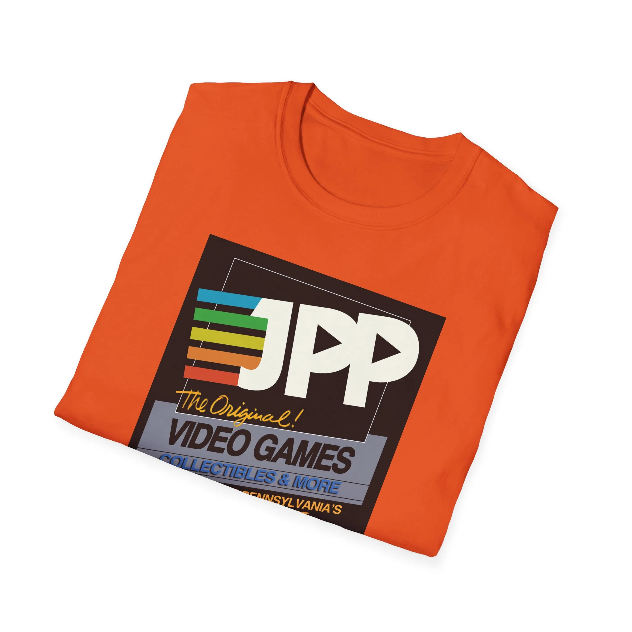 Just Press Play Unisex Softstyle T-Shirt - Black Box - Image 18