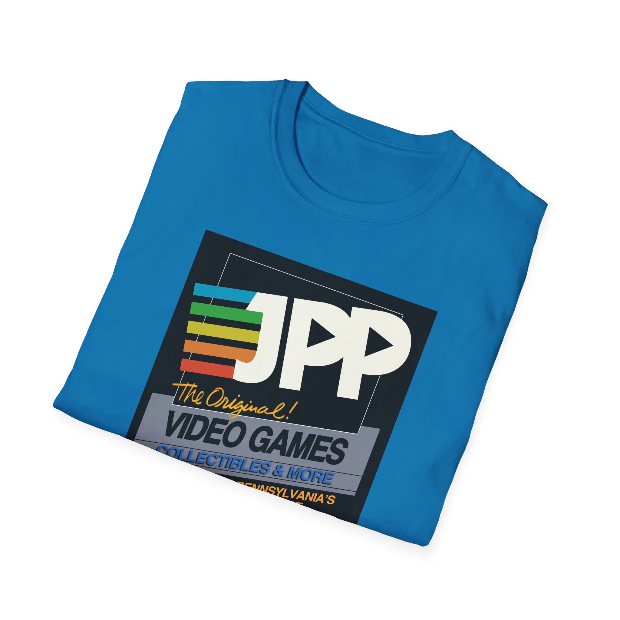 Just Press Play Unisex Softstyle T-Shirt - Black Box - Image 19