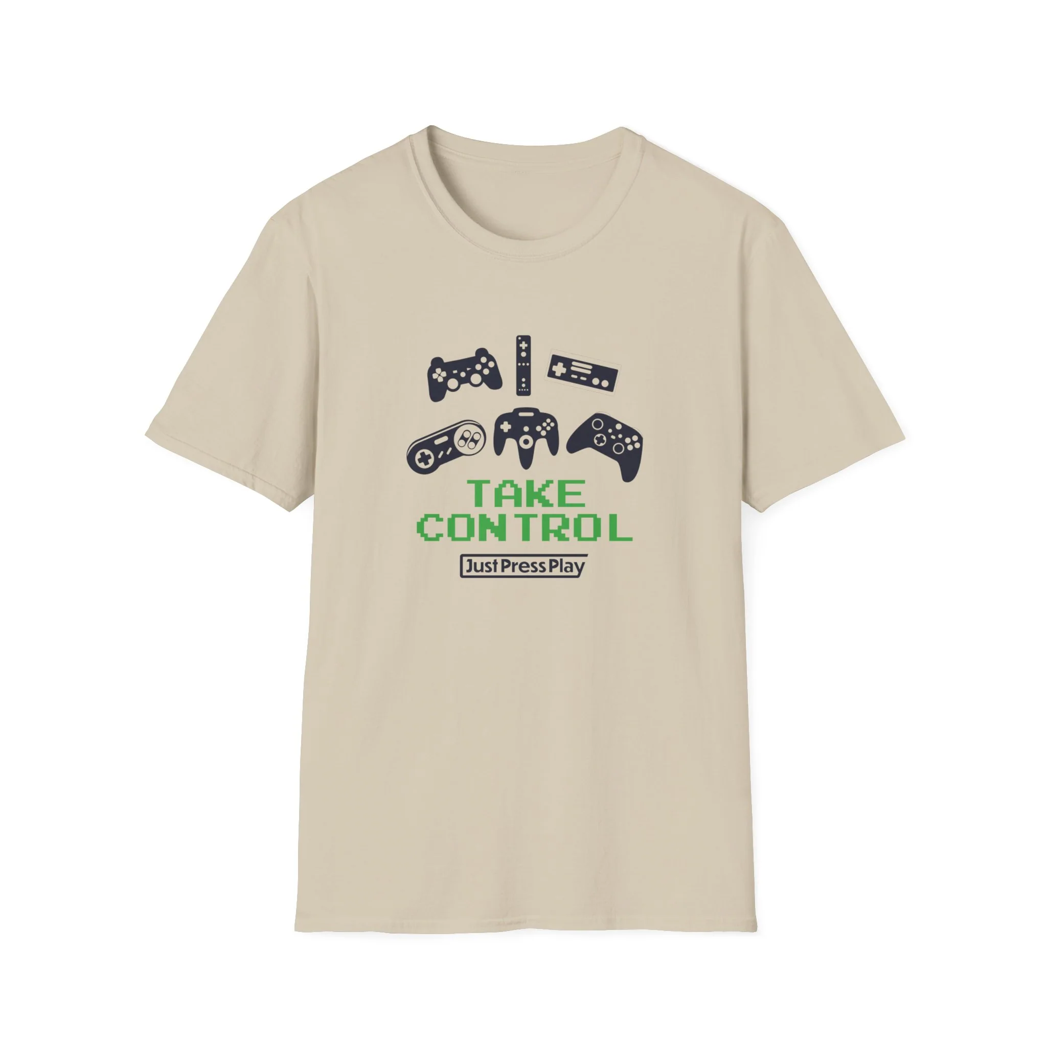 Just Press Play Unisex Softstyle T-Shirt - Control - Image 11