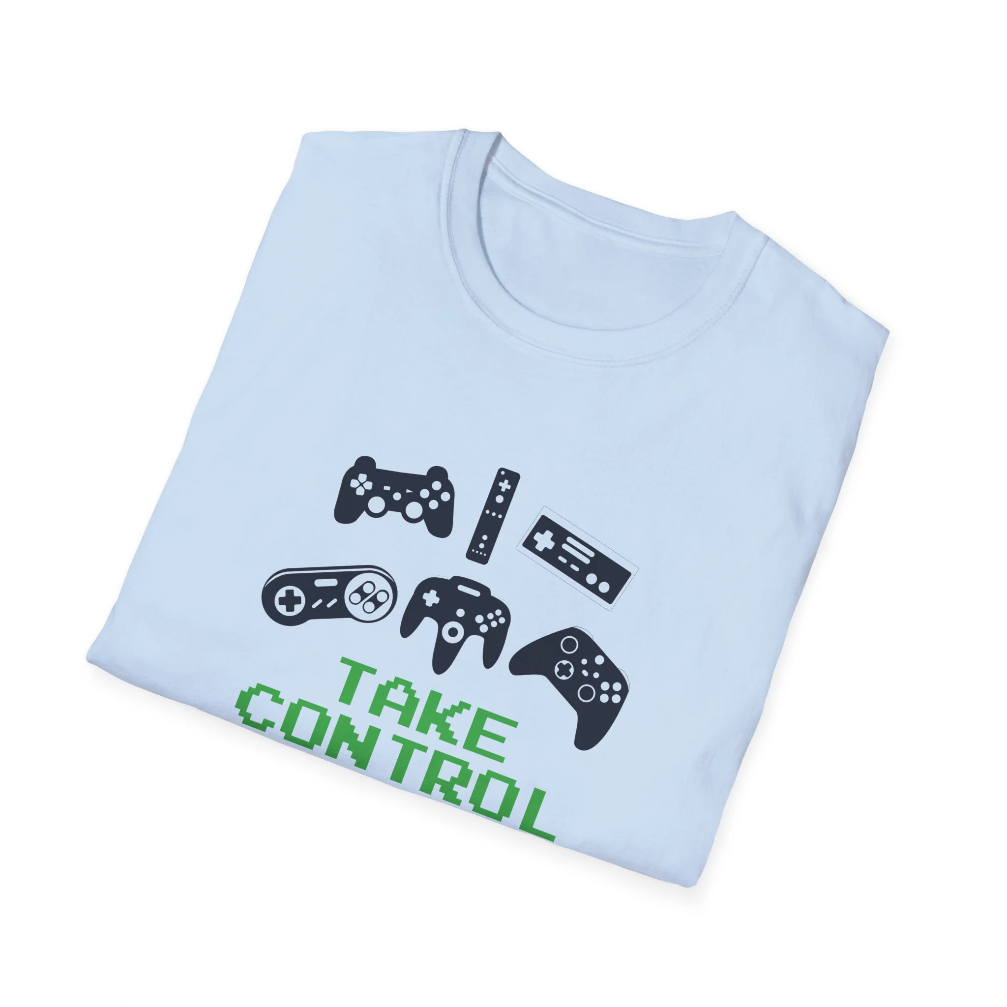 Just Press Play Unisex Softstyle T-Shirt - Control - Image 12