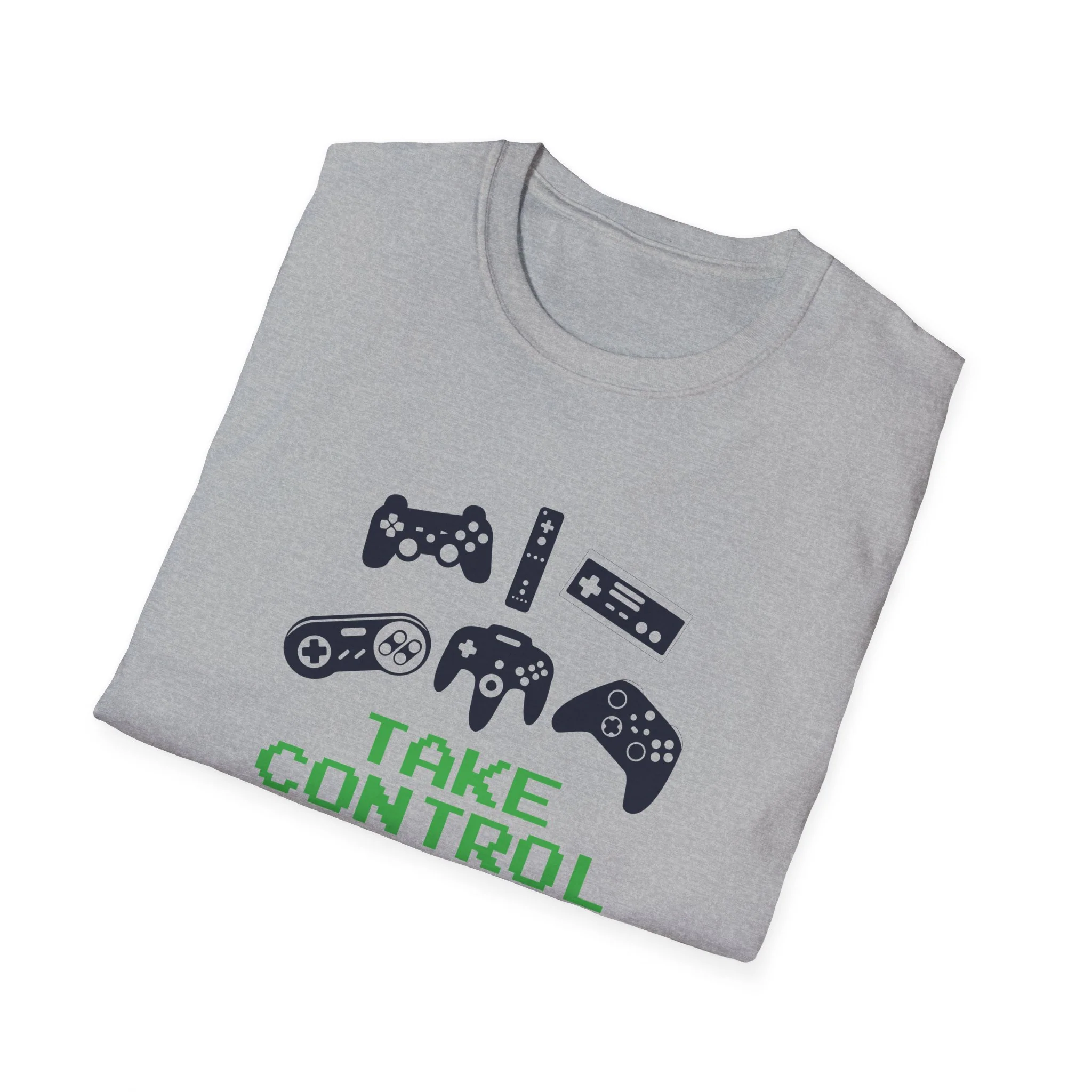 Just Press Play Unisex Softstyle T-Shirt - Control - Image 15