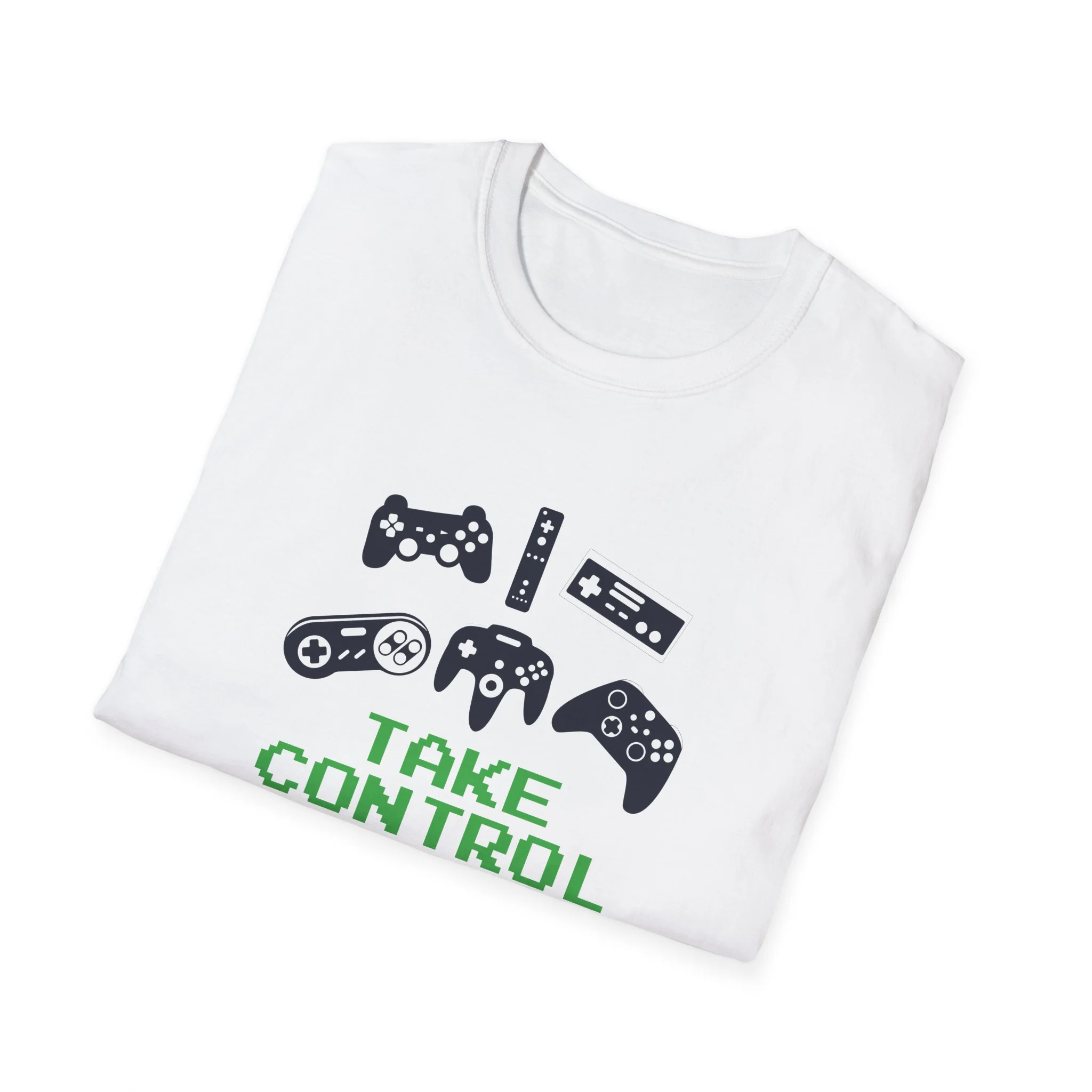 Just Press Play Unisex Softstyle T-Shirt - Control - Image 16