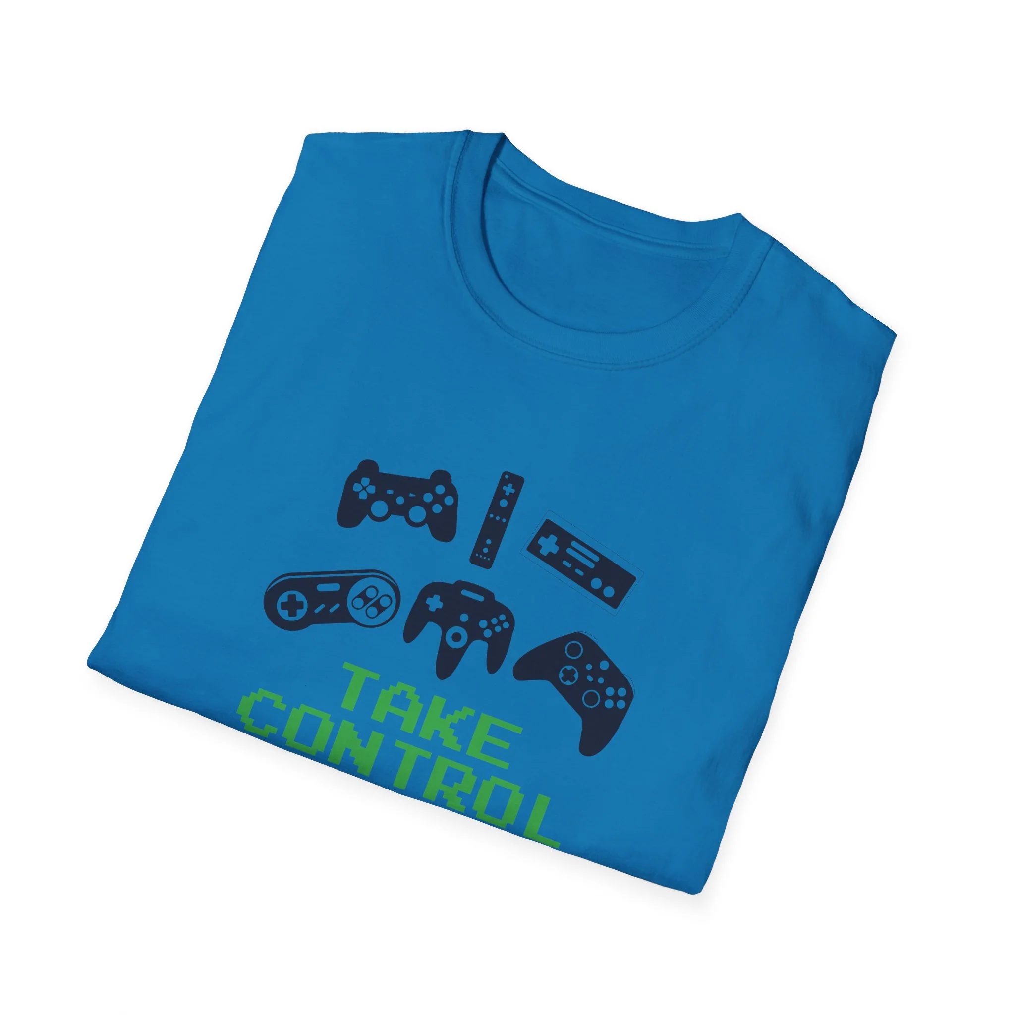 Just Press Play Unisex Softstyle T-Shirt - Control - Image 18