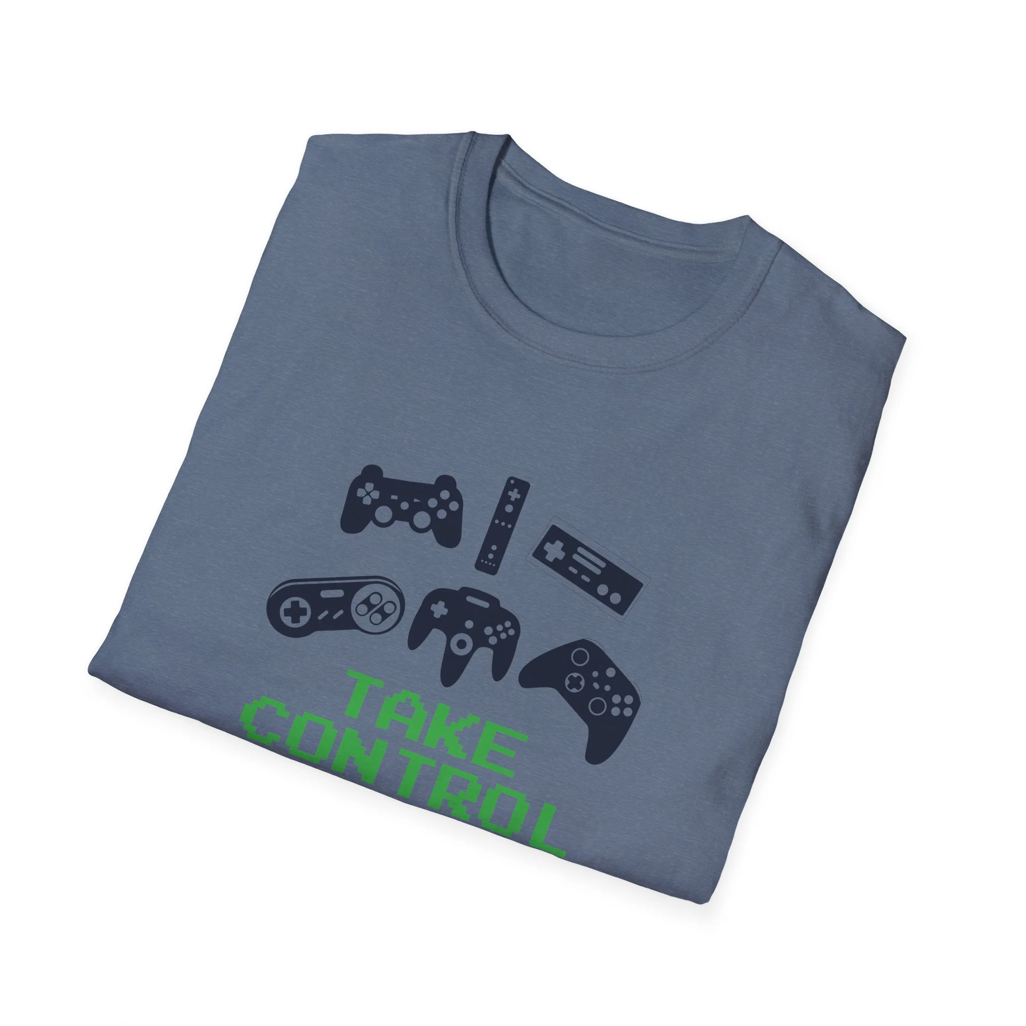 Just Press Play Unisex Softstyle T-Shirt - Control - Image 20