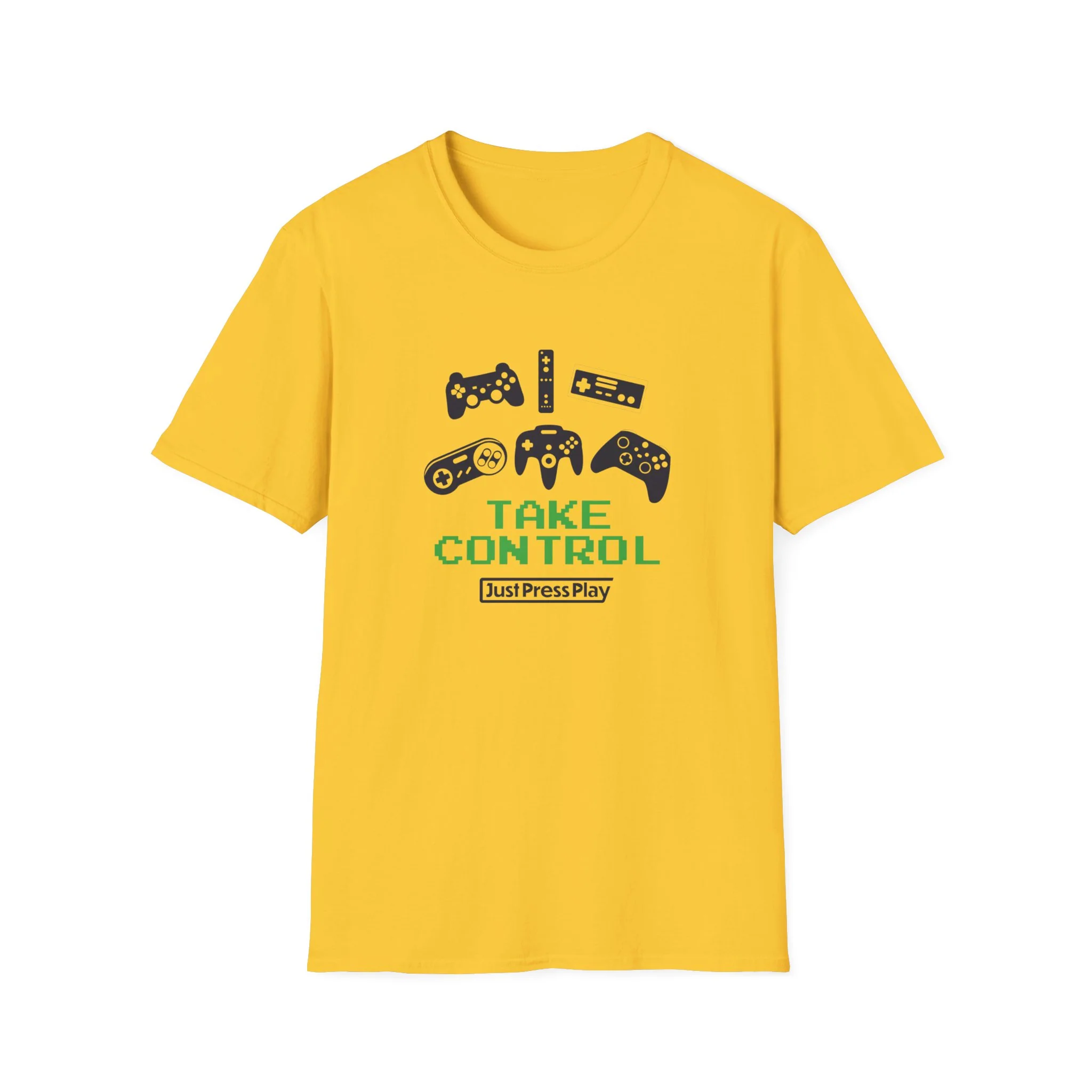 Just Press Play Unisex Softstyle T-Shirt - Control - Image 3