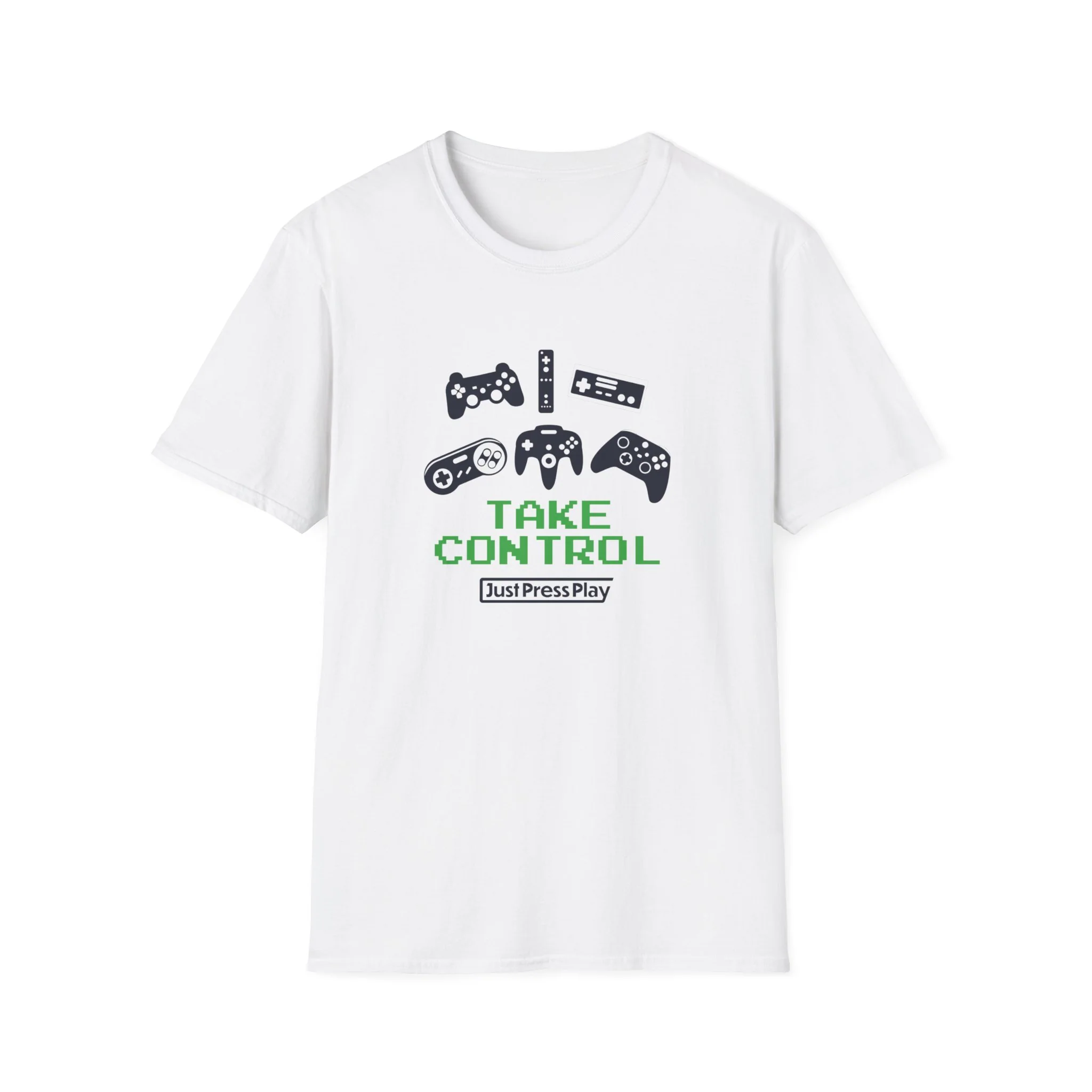 Just Press Play Unisex Softstyle T-Shirt - Control - Image 5