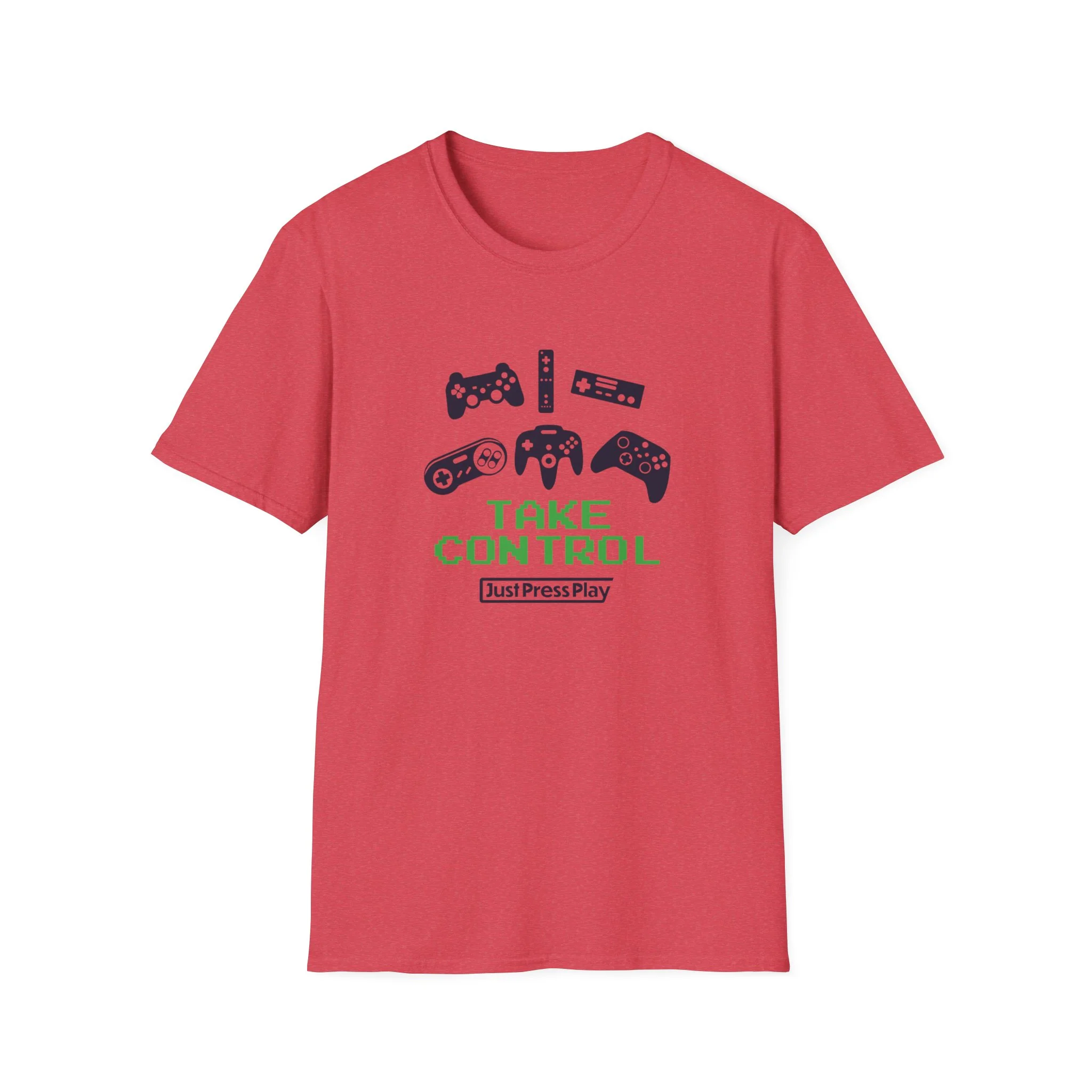 Just Press Play Unisex Softstyle T-Shirt - Control - Image 6