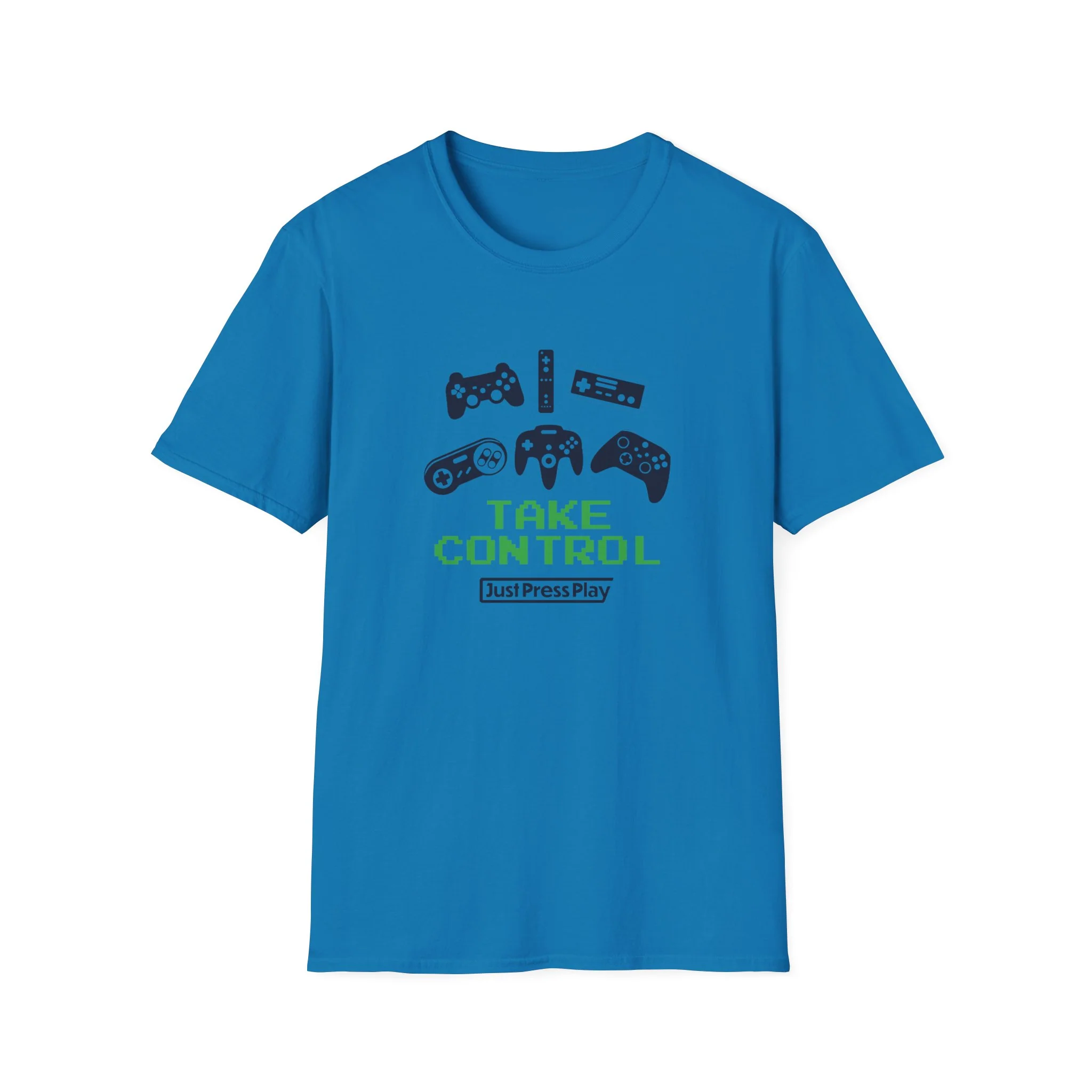 Just Press Play Unisex Softstyle T-Shirt - Control - Image 7
