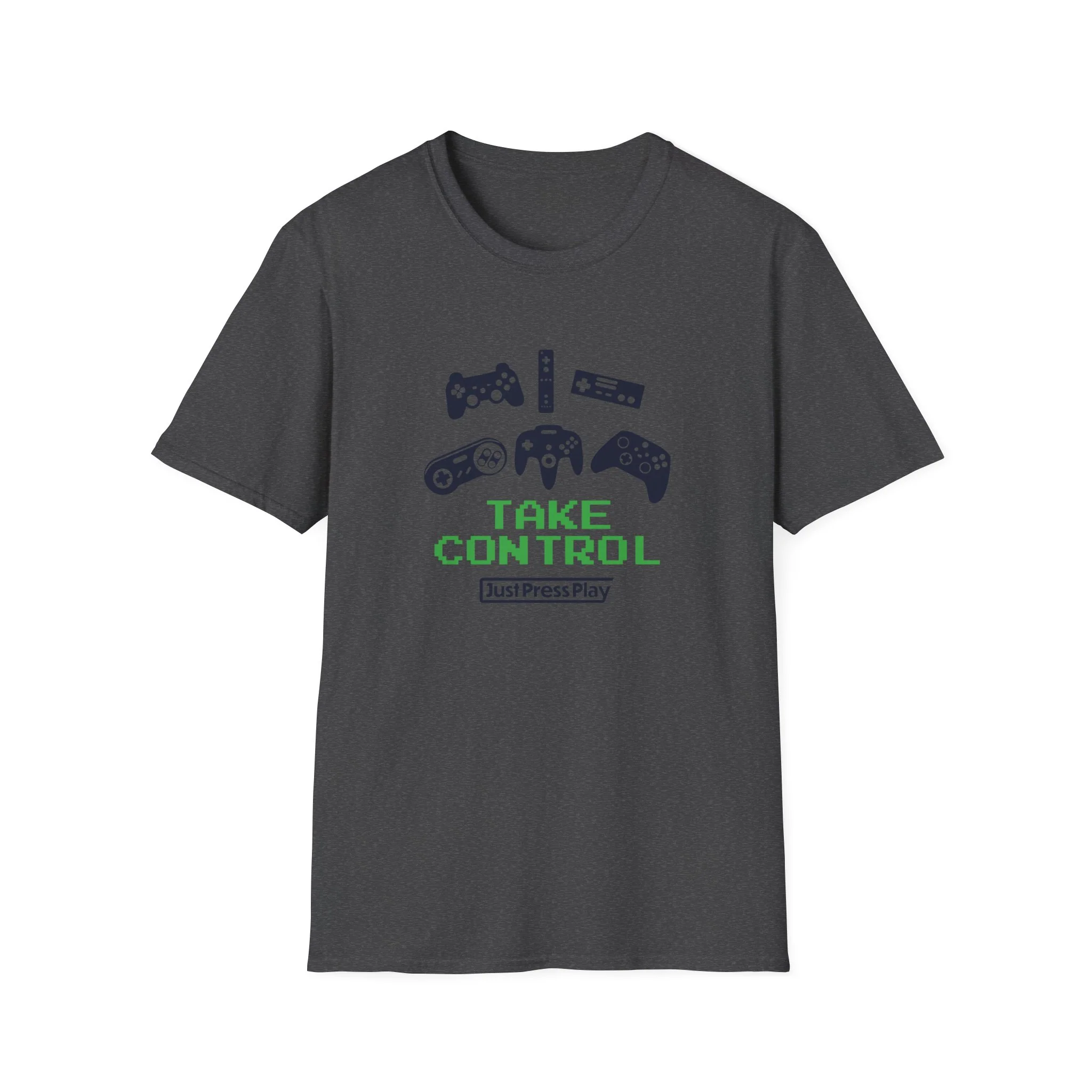 Just Press Play Unisex Softstyle T-Shirt - Control - Image 8