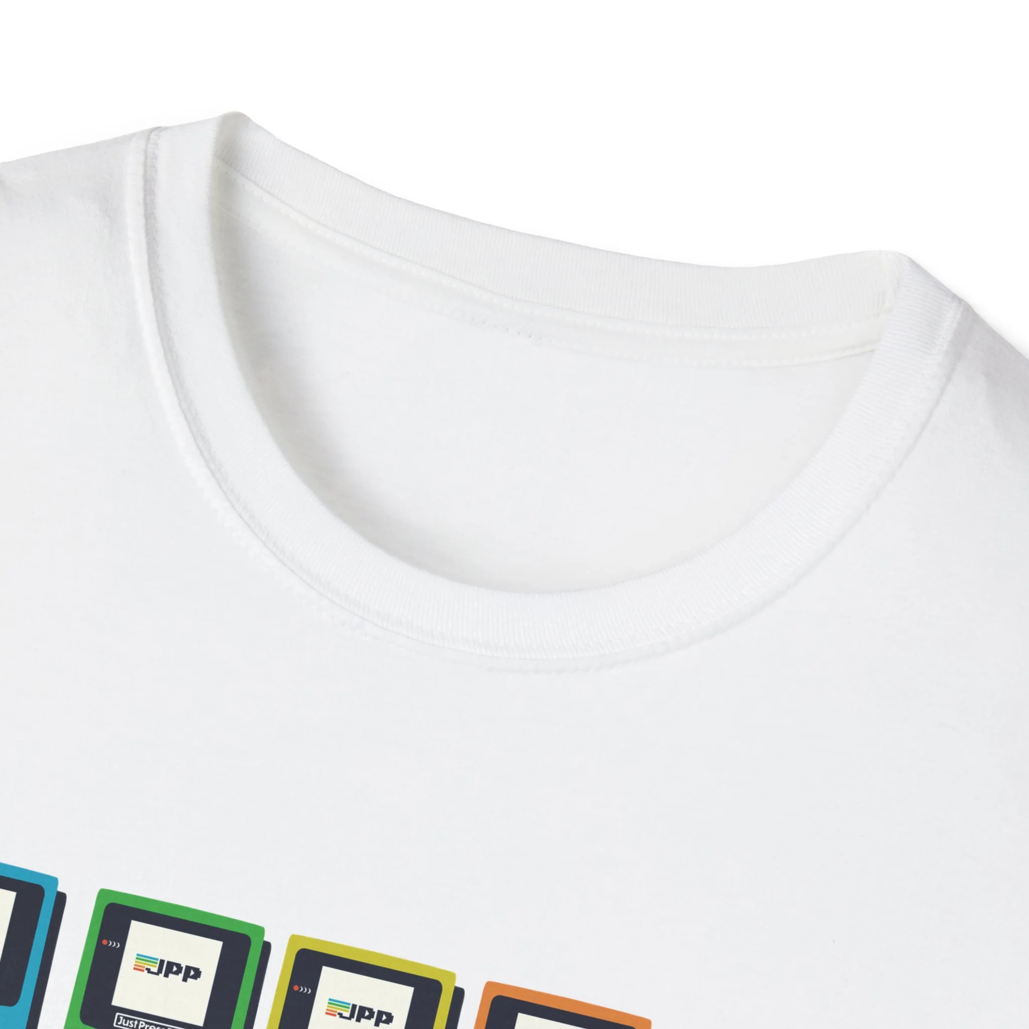 Just Press Play Unisex Softstyle T-Shirt - GBC - Image 10