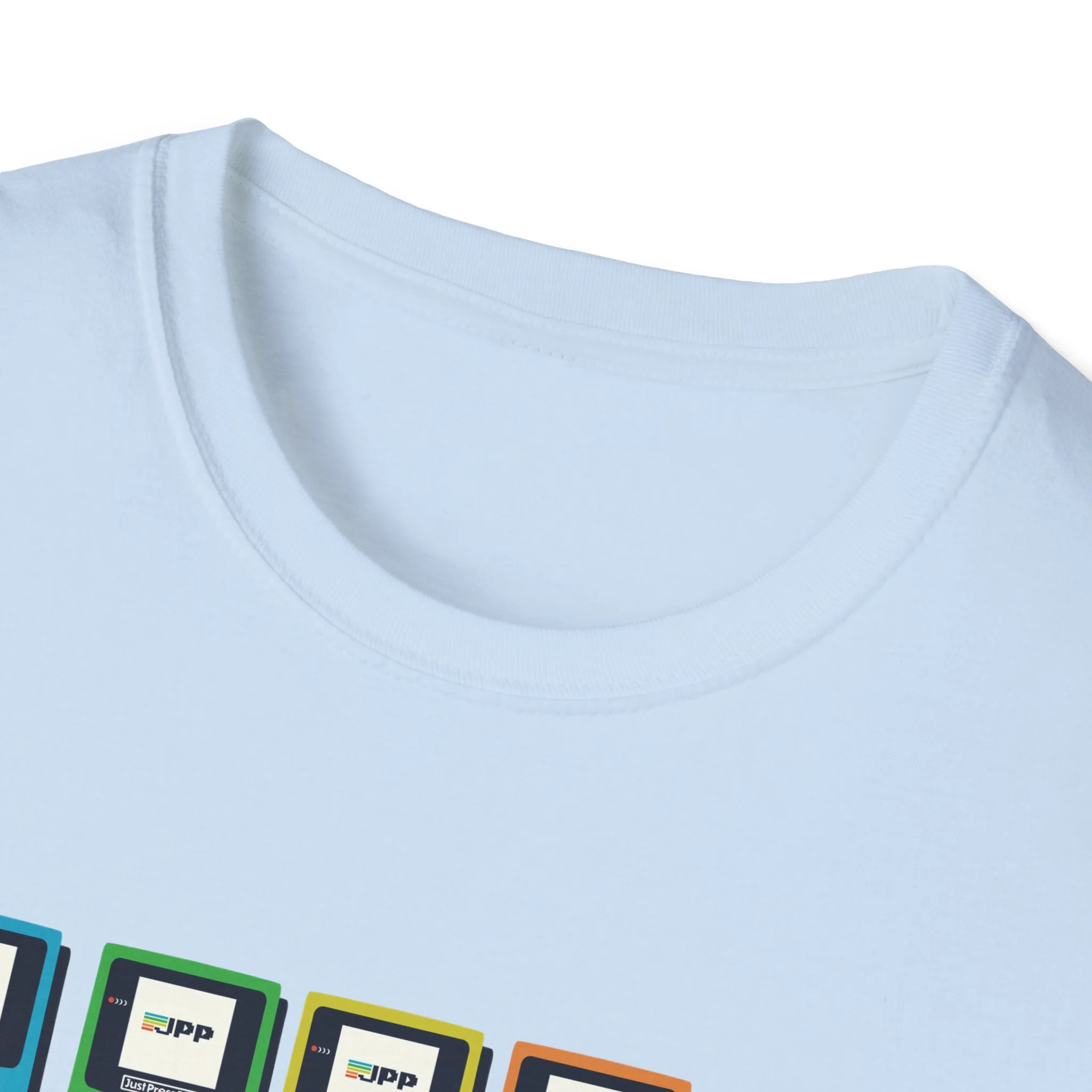 Just Press Play Unisex Softstyle T-Shirt - GBC - Image 13