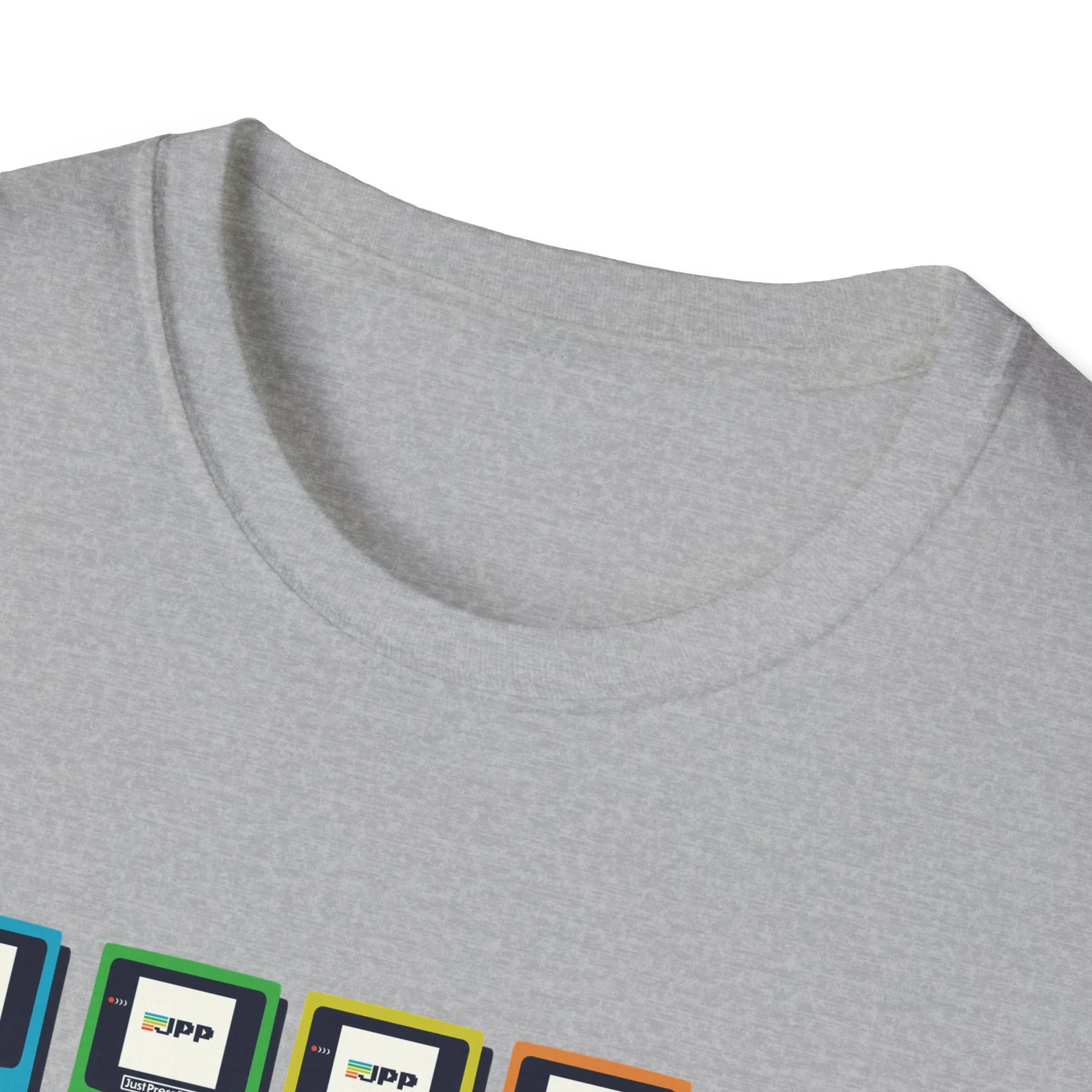 Just Press Play Unisex Softstyle T-Shirt - GBC - Image 16