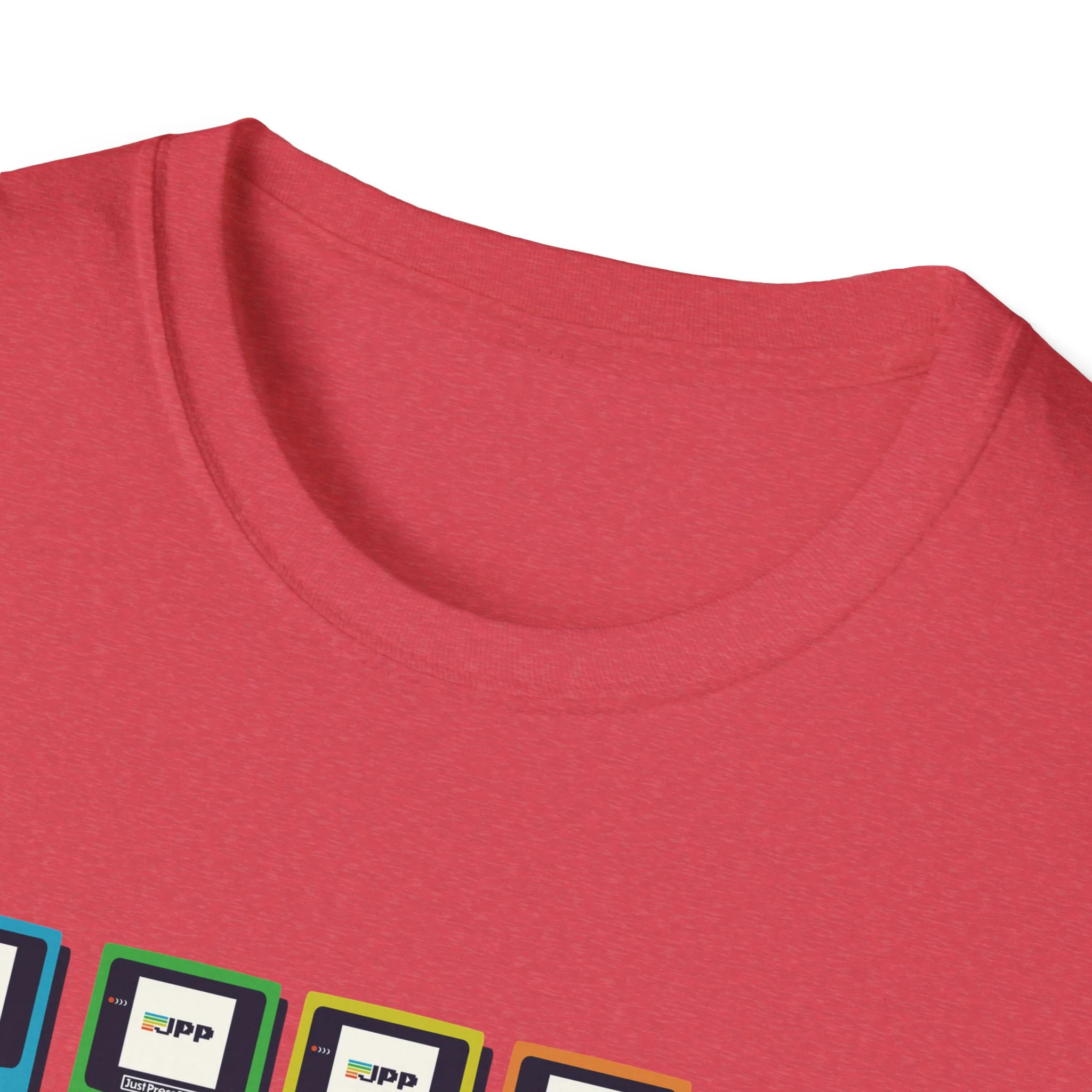 Just Press Play Unisex Softstyle T-Shirt - GBC - Image 19