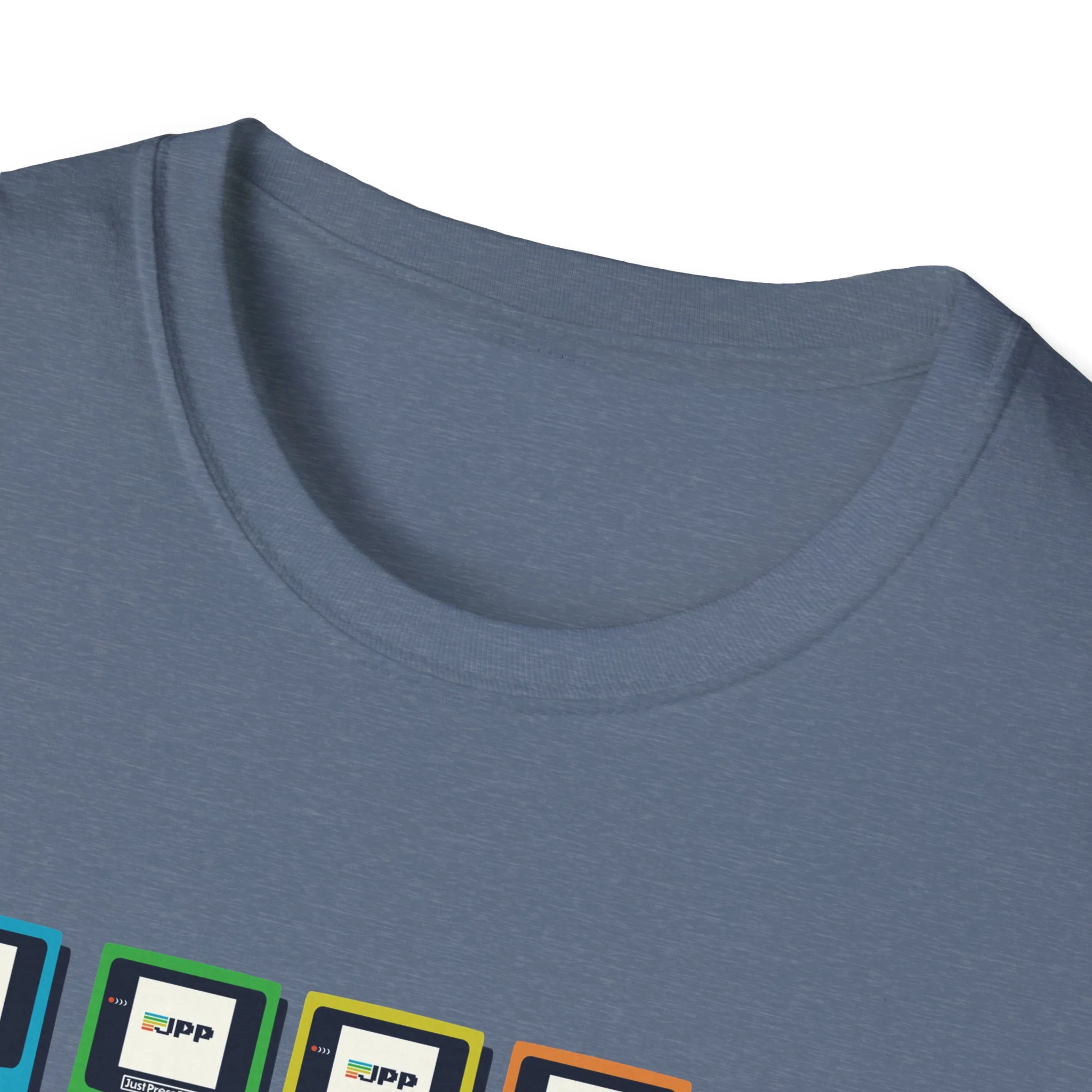 Just Press Play Unisex Softstyle T-Shirt - GBC - Image 25