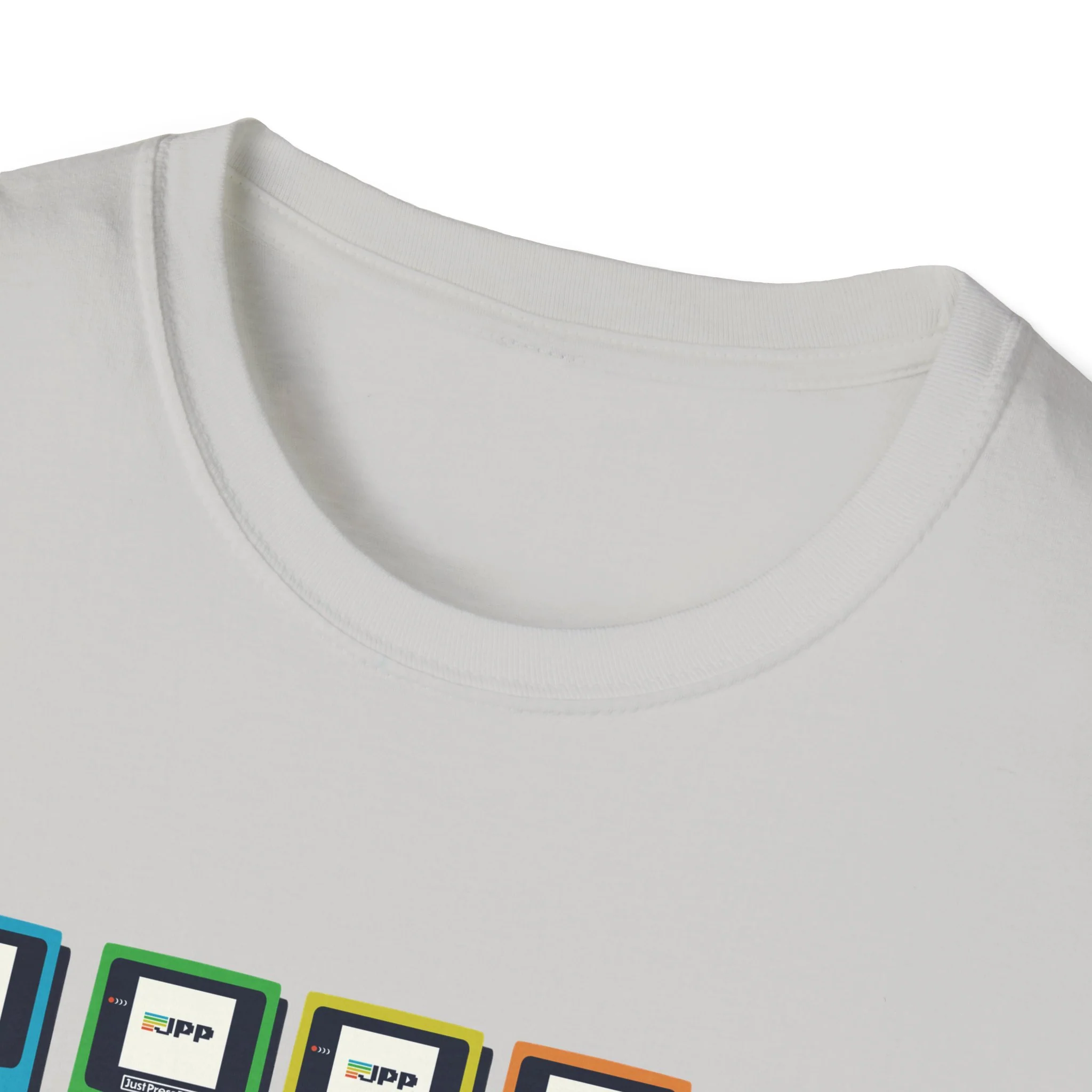 Just Press Play Unisex Softstyle T-Shirt - GBC - Image 28