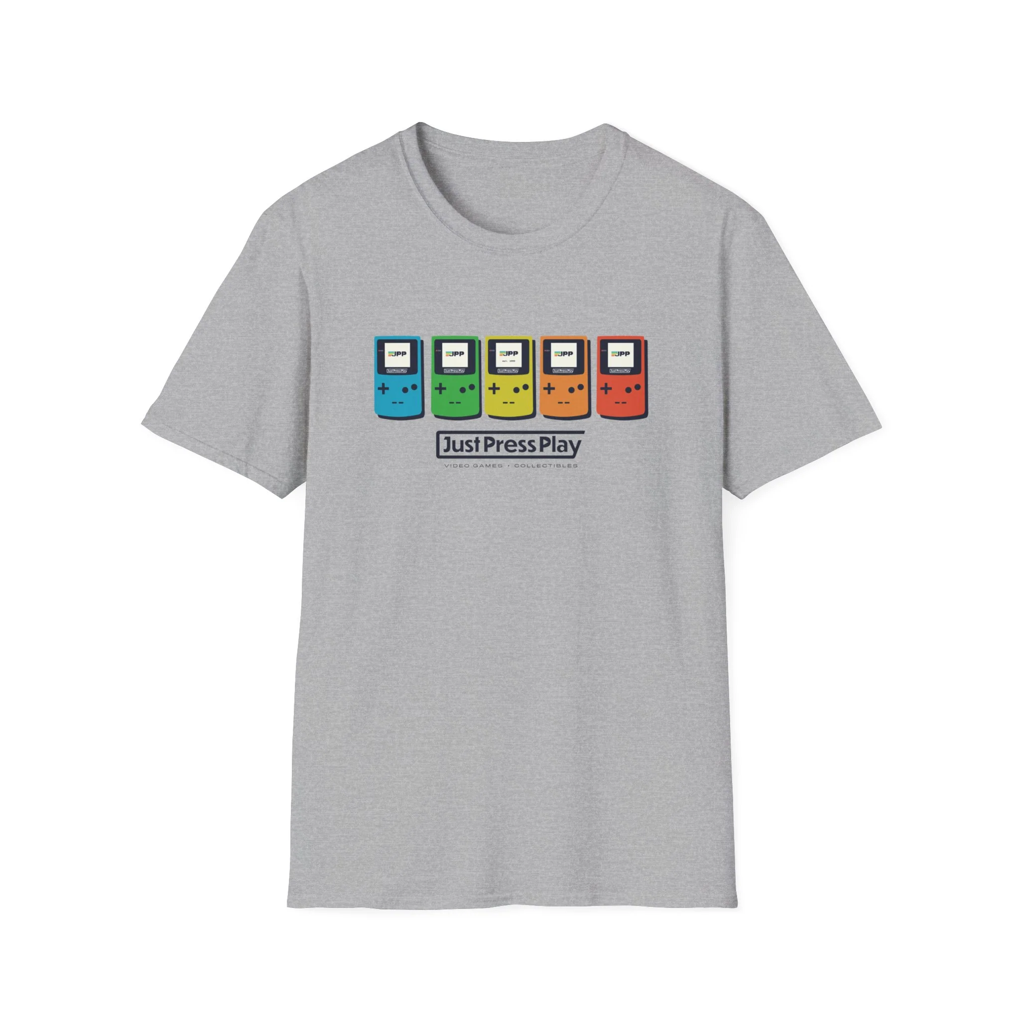 Just Press Play Unisex Softstyle T-Shirt - GBC - Image 3