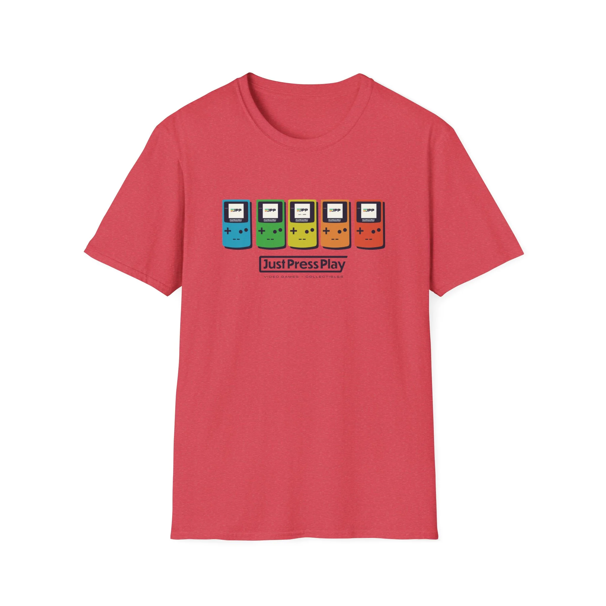 Just Press Play Unisex Softstyle T-Shirt - GBC - Image 4