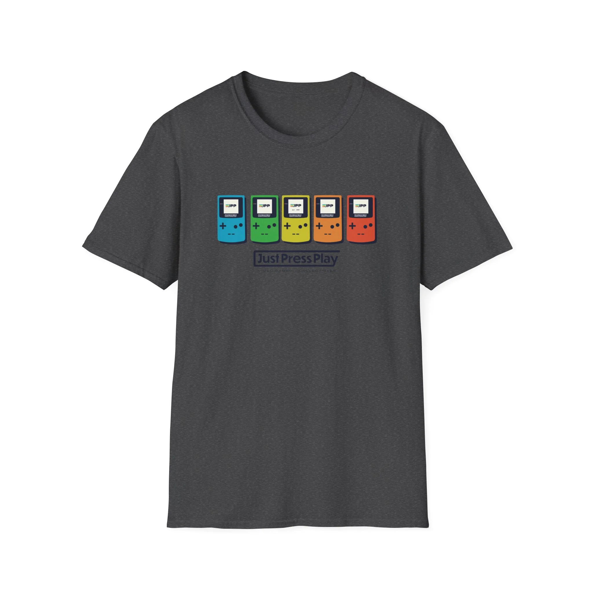 Just Press Play Unisex Softstyle T-Shirt - GBC - Image 5