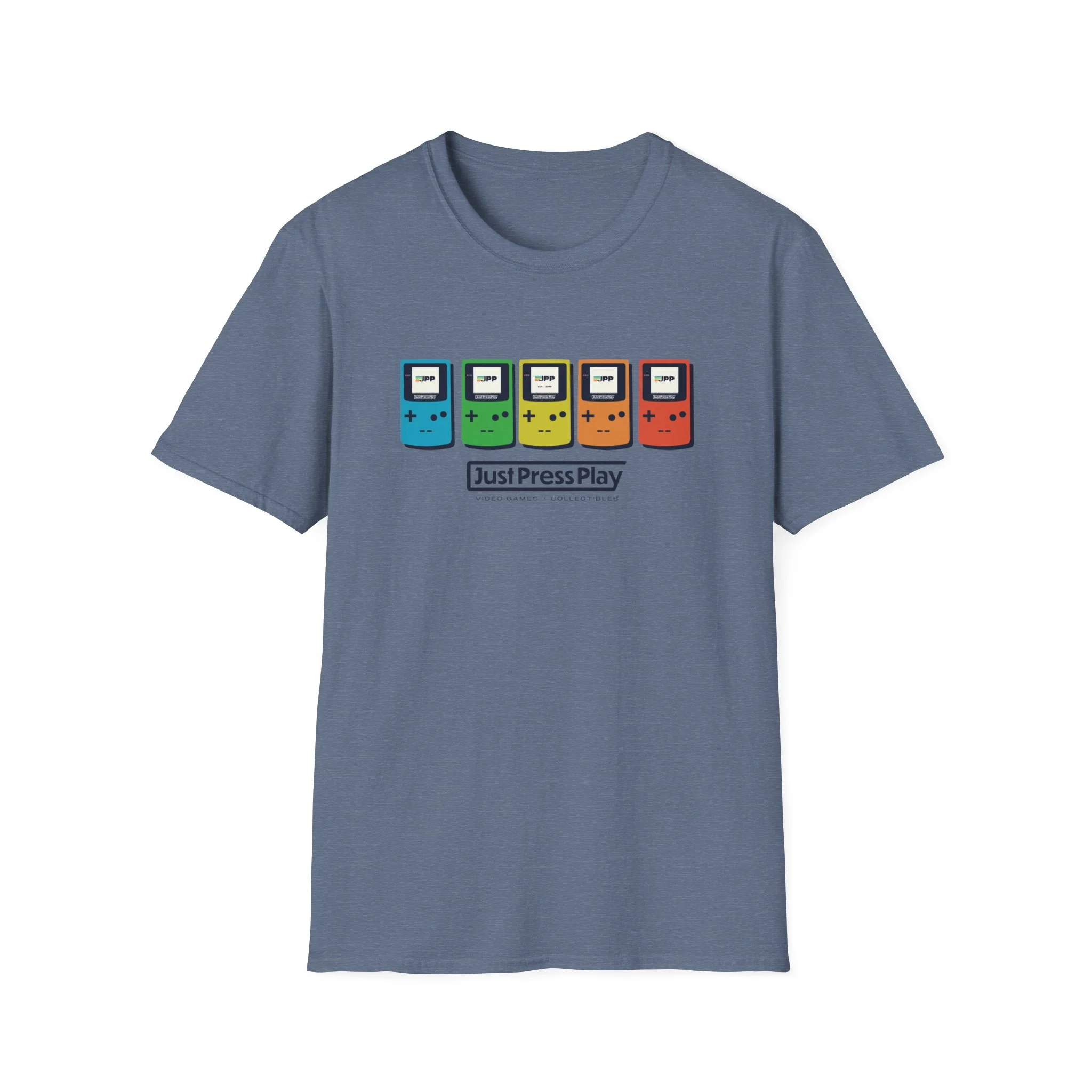 Just Press Play Unisex Softstyle T-Shirt - GBC - Image 6