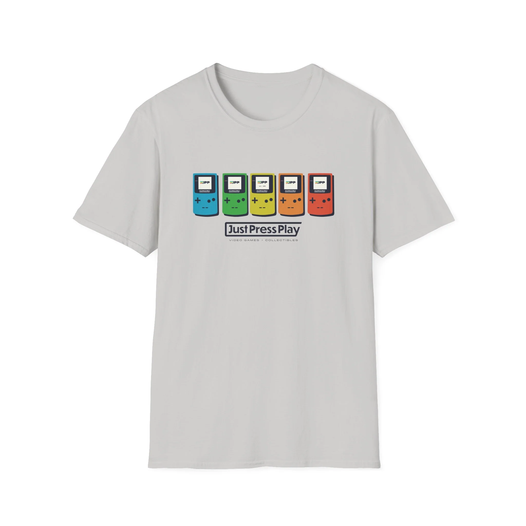 Just Press Play Unisex Softstyle T-Shirt - GBC - Image 7