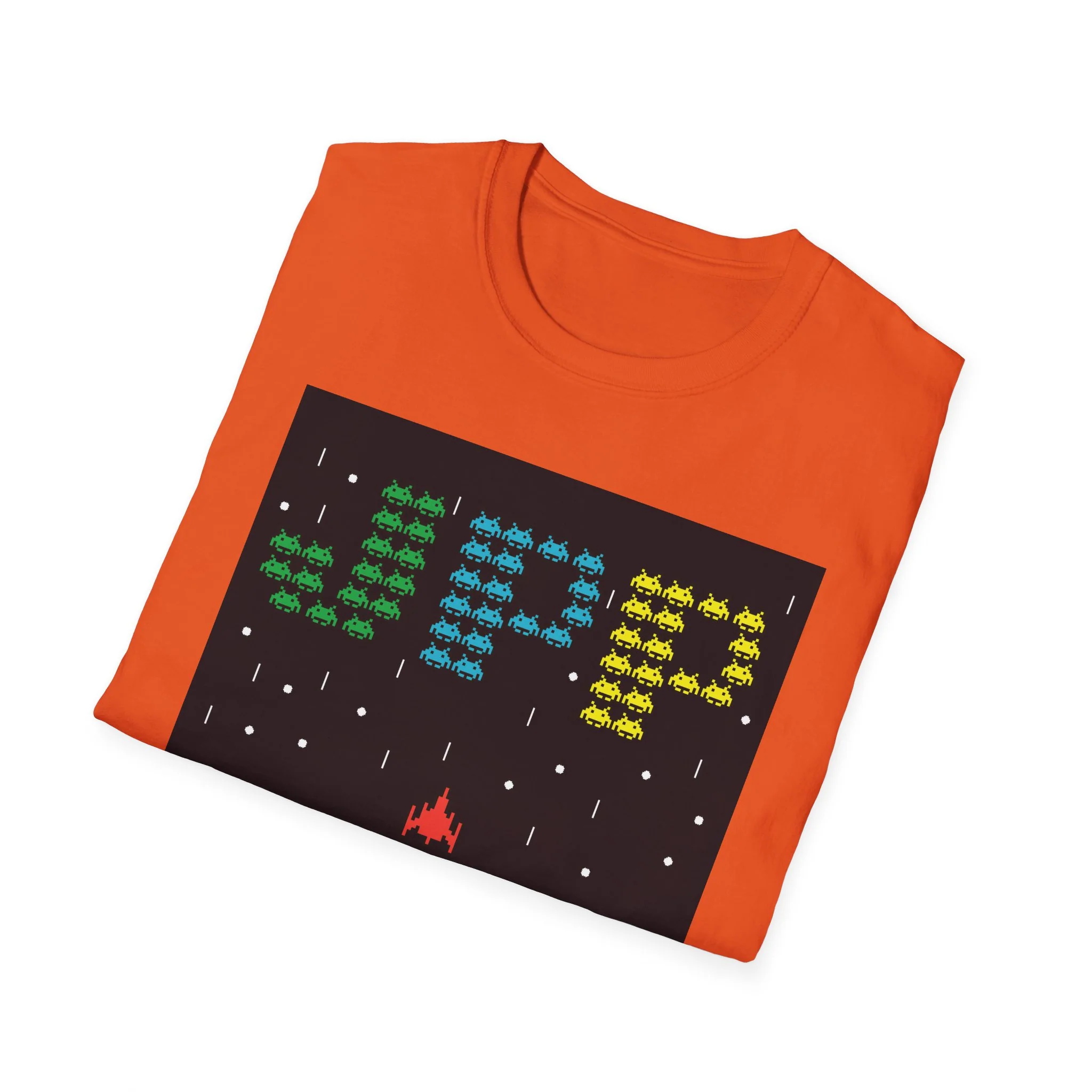 Just Press Play Unisex Softstyle T-Shirt - Invader - Image 10