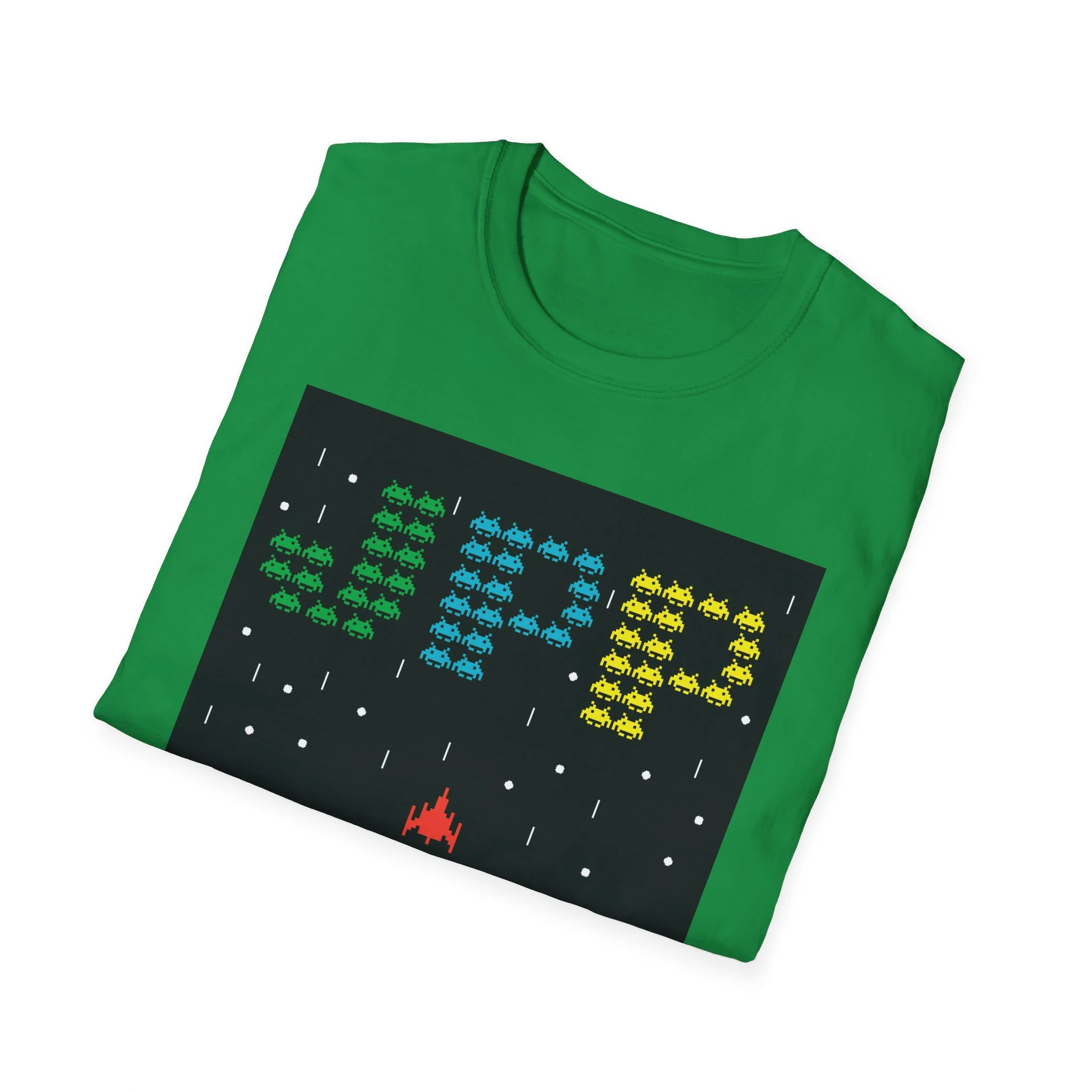 Just Press Play Unisex Softstyle T-Shirt - Invader - Image 13