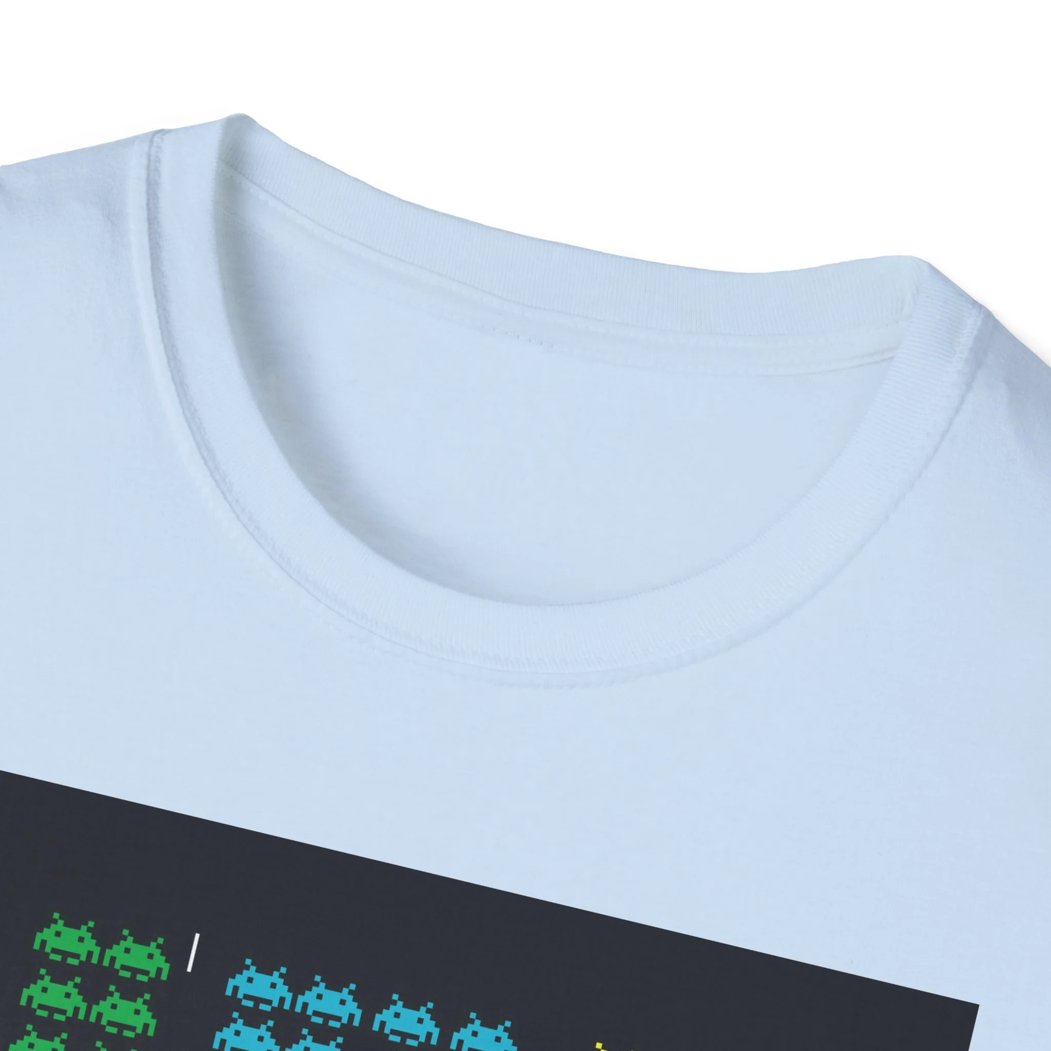 Just Press Play Unisex Softstyle T-Shirt - Invader - Image 15