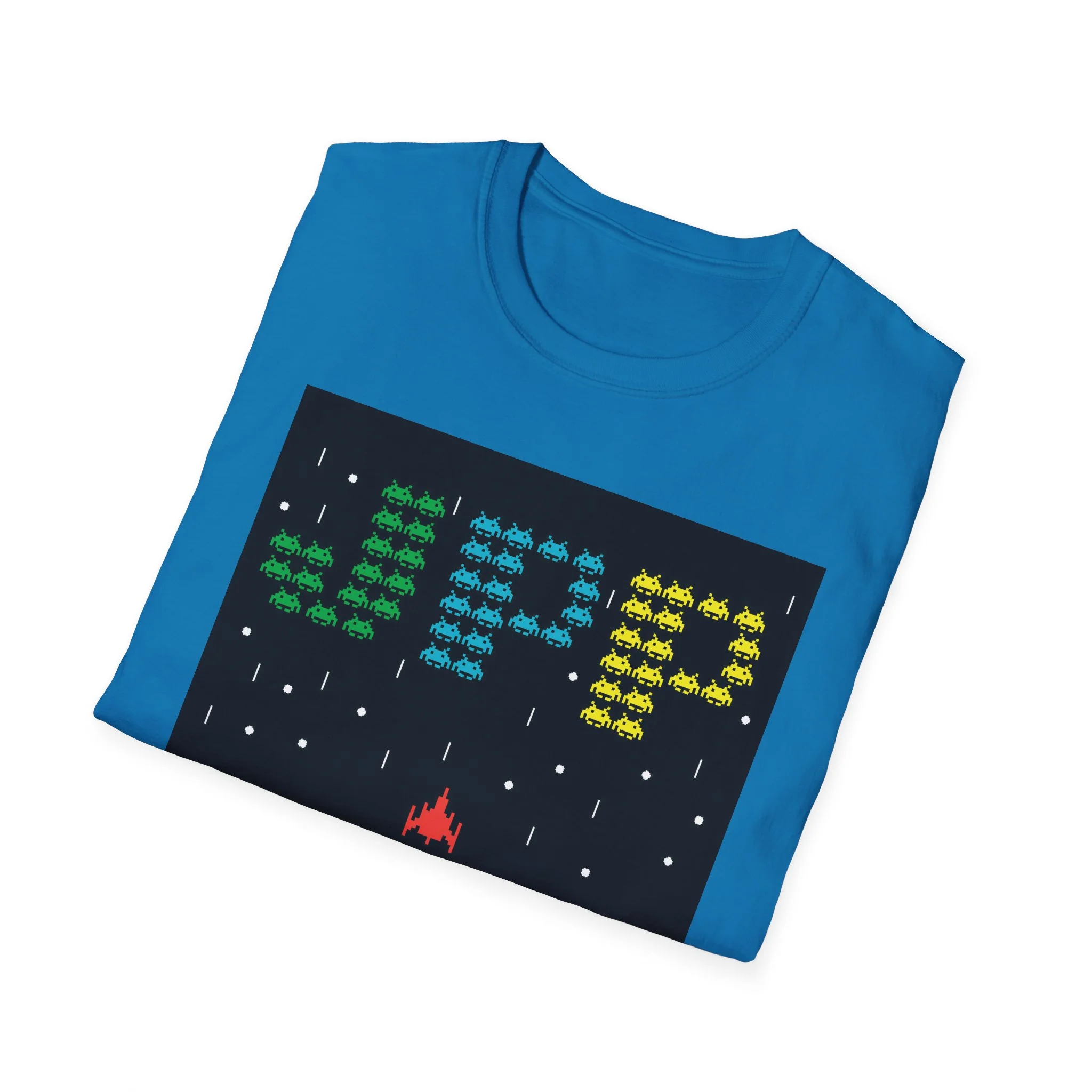 Just Press Play Unisex Softstyle T-Shirt - Invader - Image 25