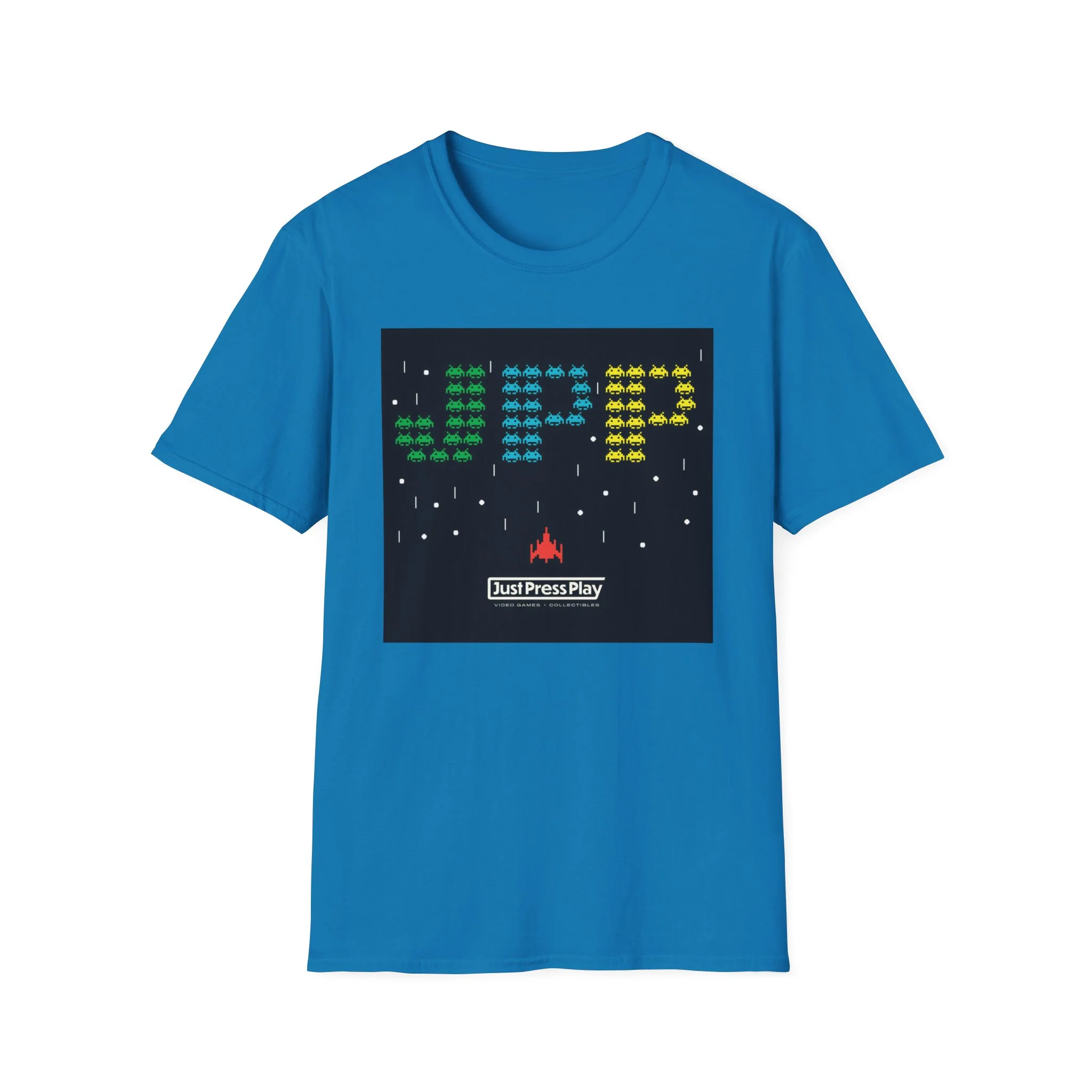 Just Press Play Unisex Softstyle T-Shirt - Invader - Image 6