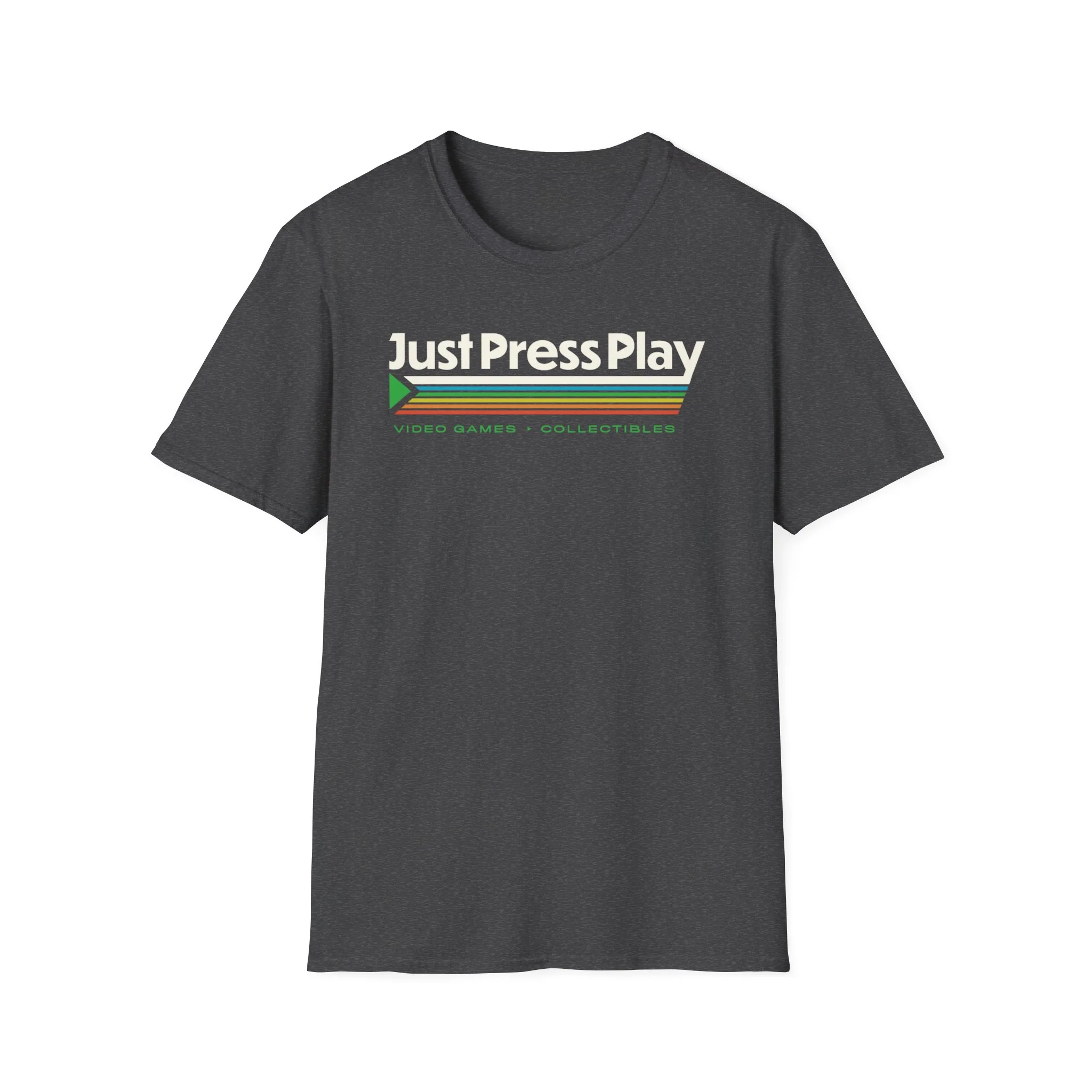 Just Press Play Unisex Softstyle T-Shirt - Logo - Image 3