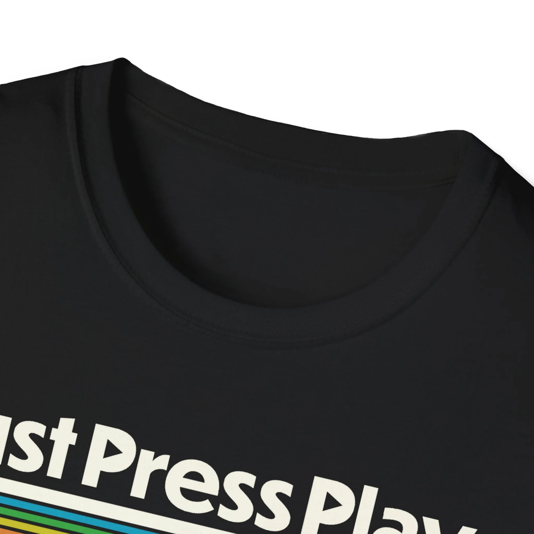 Just Press Play Unisex Softstyle T-Shirt - Logo - Image 5